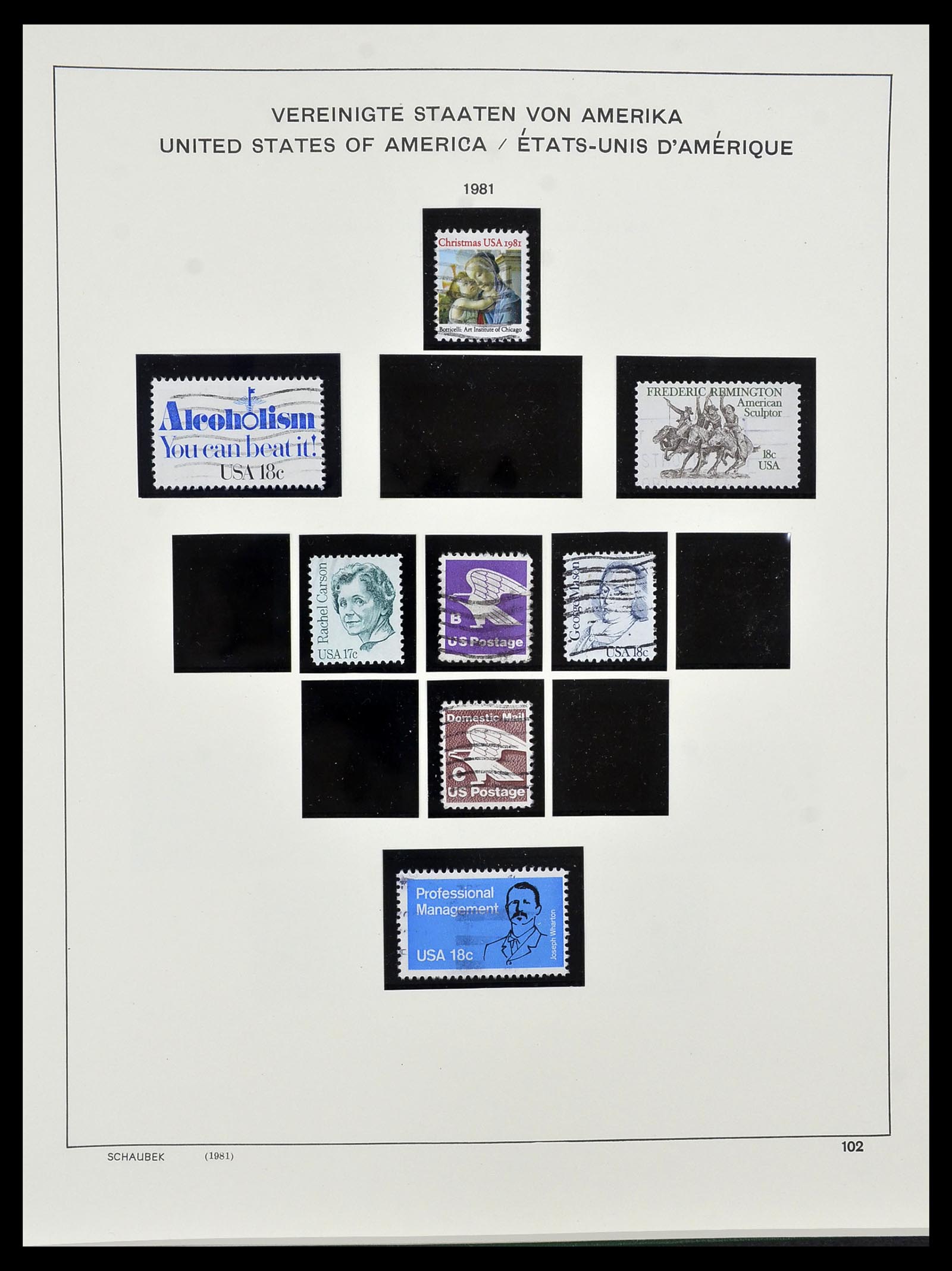 34525 212 - Stamp Collection 34525 USA 1851-1980.