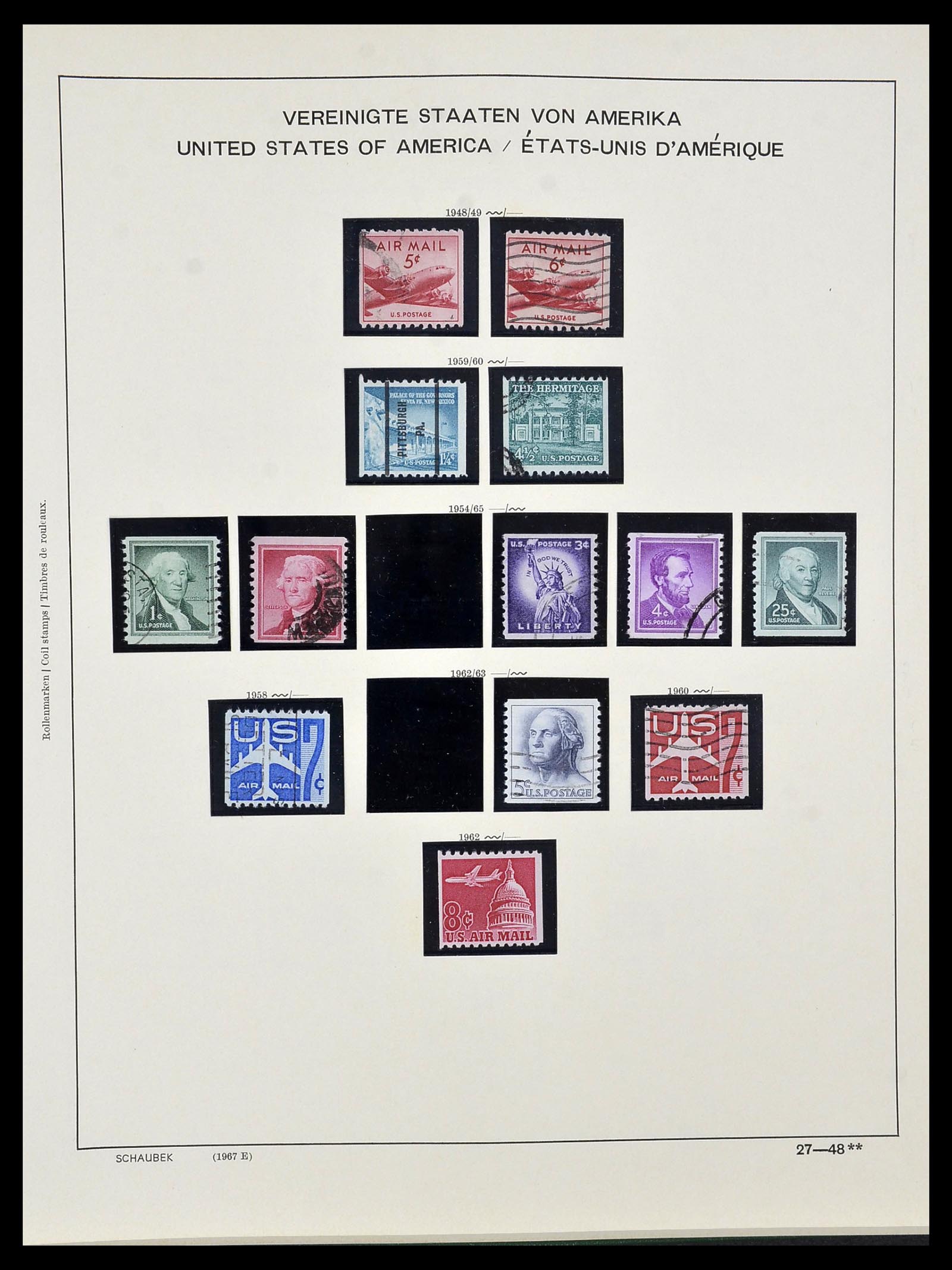 34525 214 - Stamp Collection 34525 USA 1851-1980.