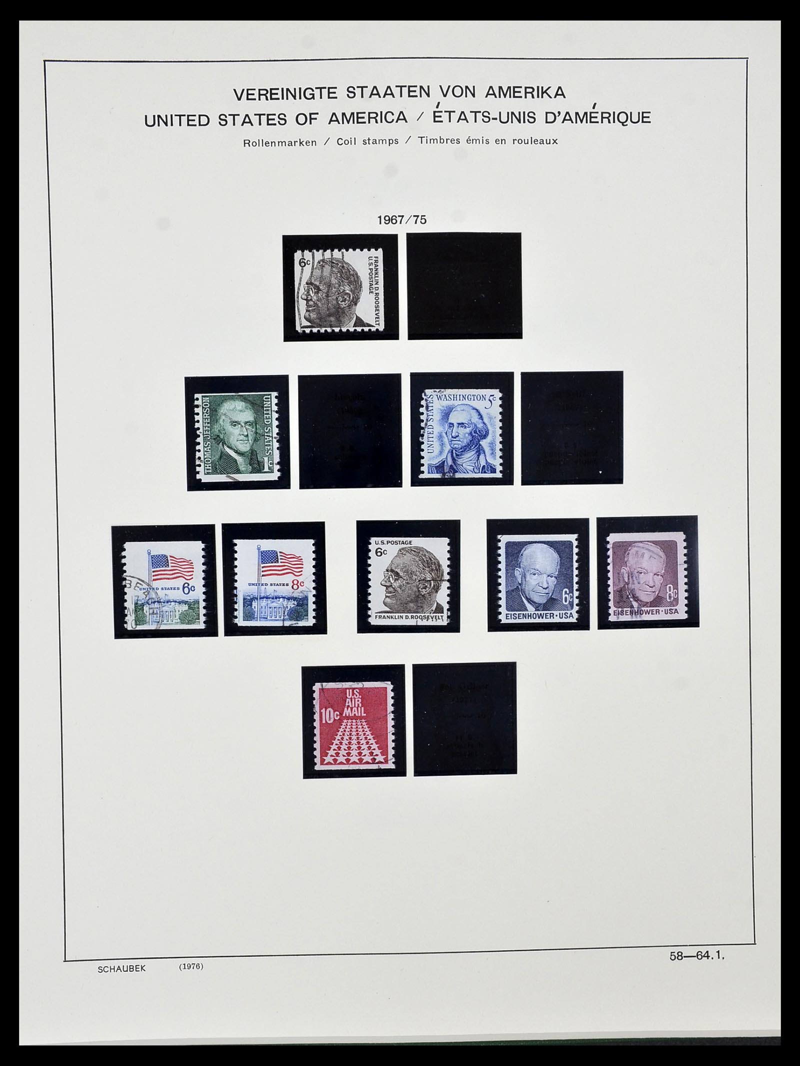 34525 215 - Postzegelverzameling 34525 USA 1851-1980.
