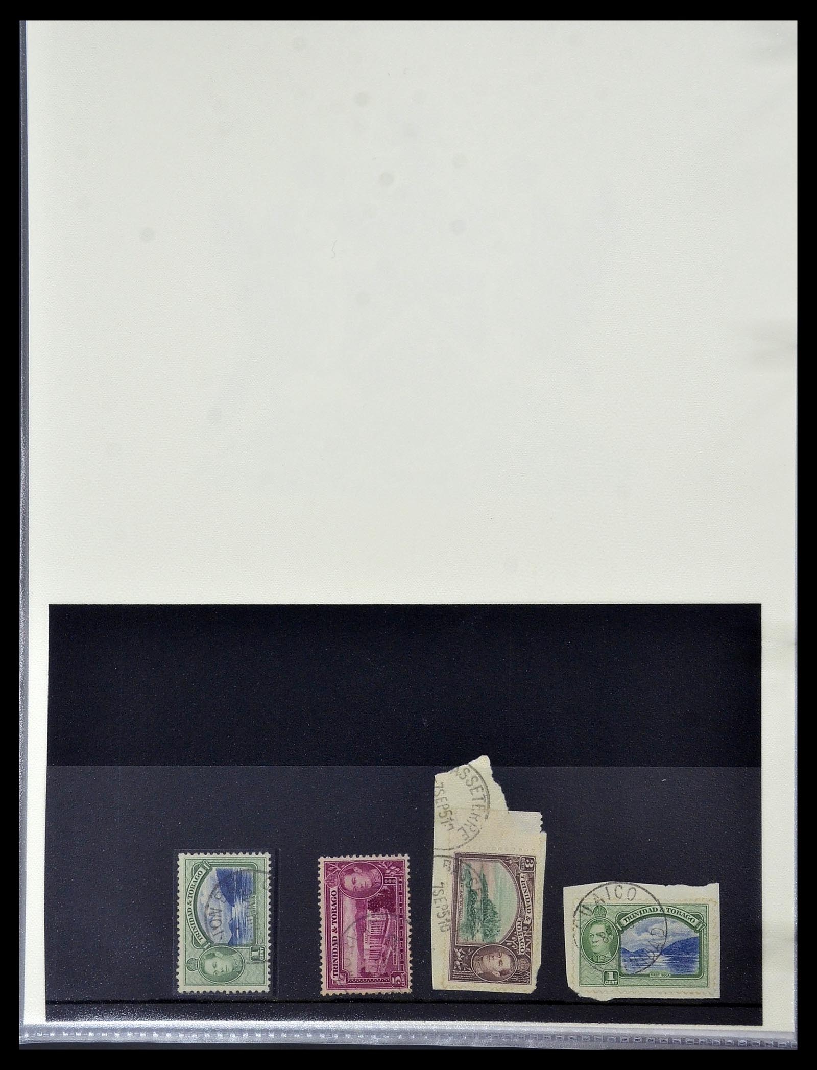 34527 004 - Postzegelverzameling 34527 Trinidad en Tobago stempels 1900-1956.