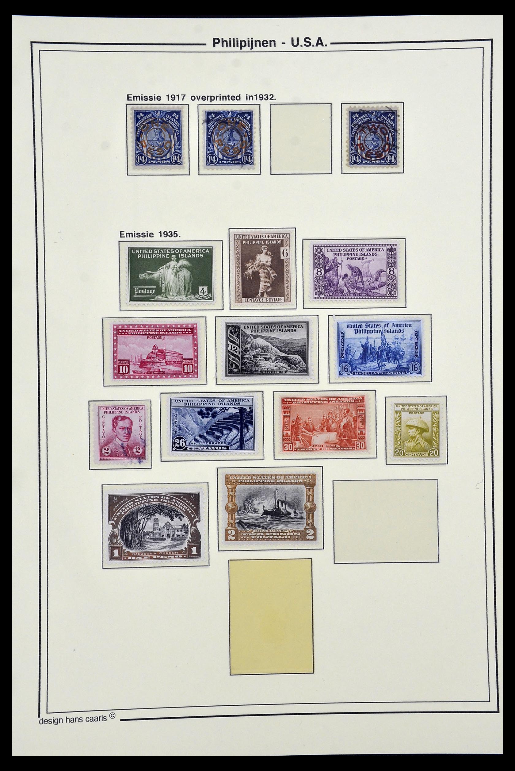 34530 008 - Postzegelverzameling 34530 Filippijnen 1899-1944.