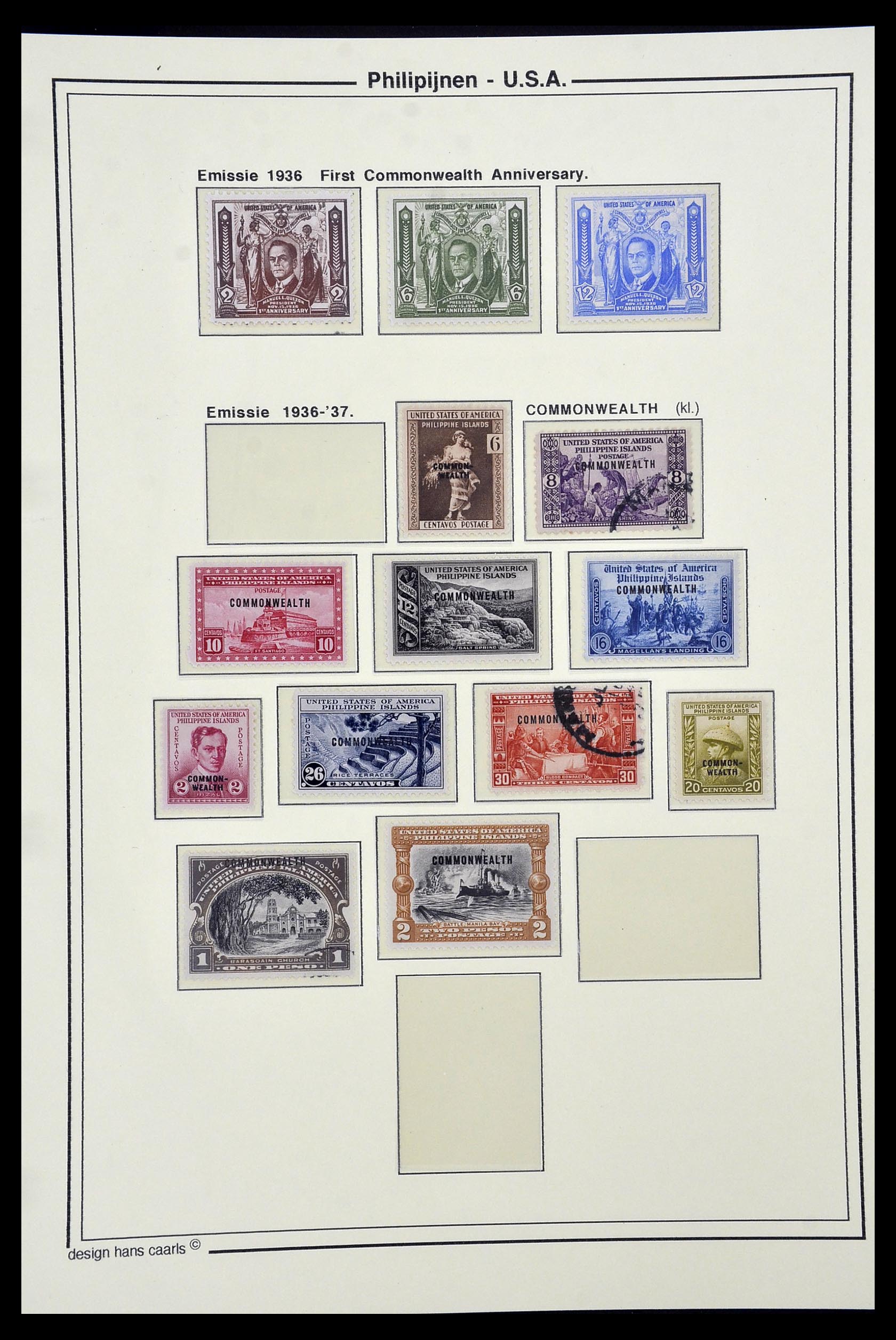 34530 010 - Postzegelverzameling 34530 Filippijnen 1899-1944.