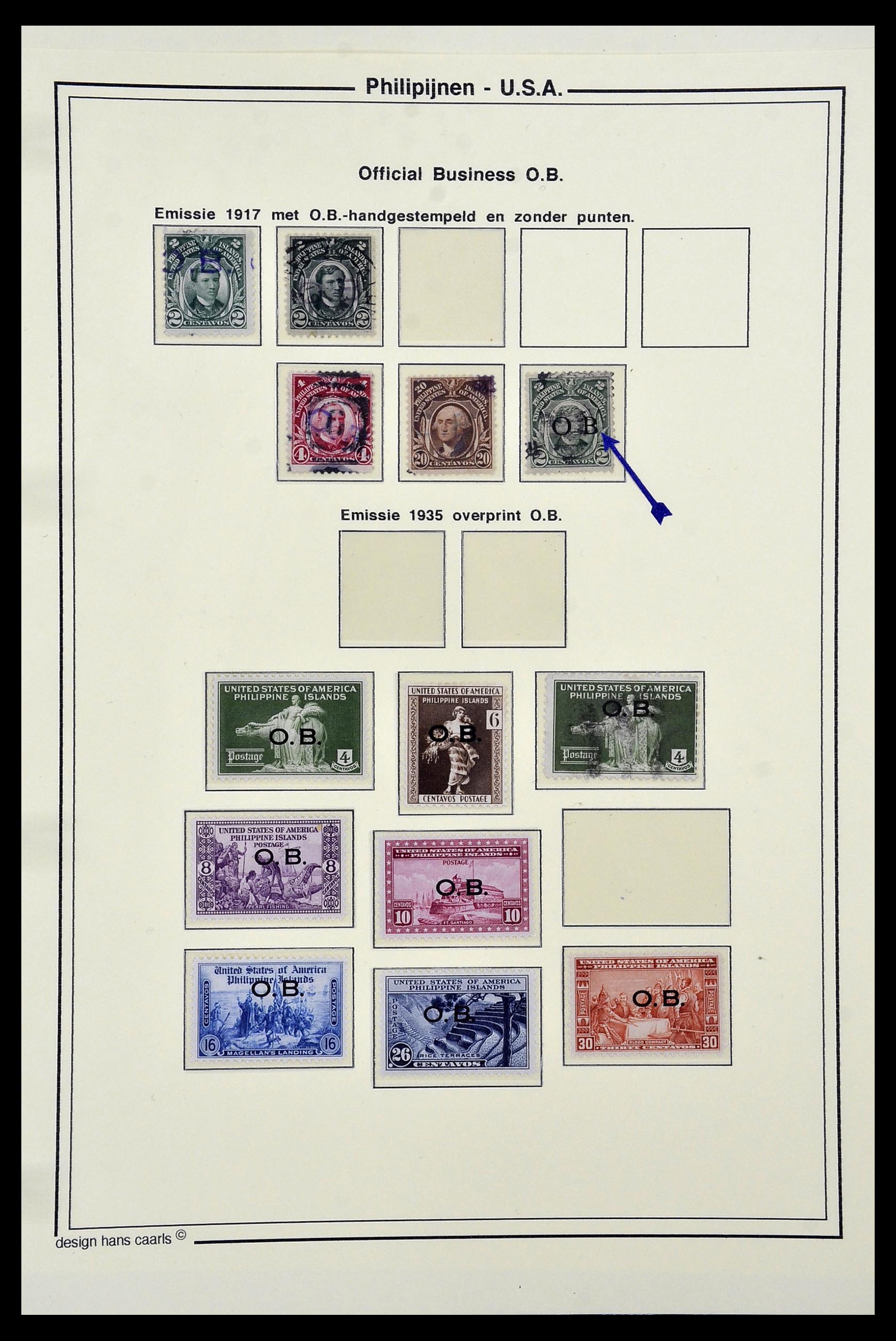 34530 015 - Stamp Collection 34530 Philippines 1899-1944.