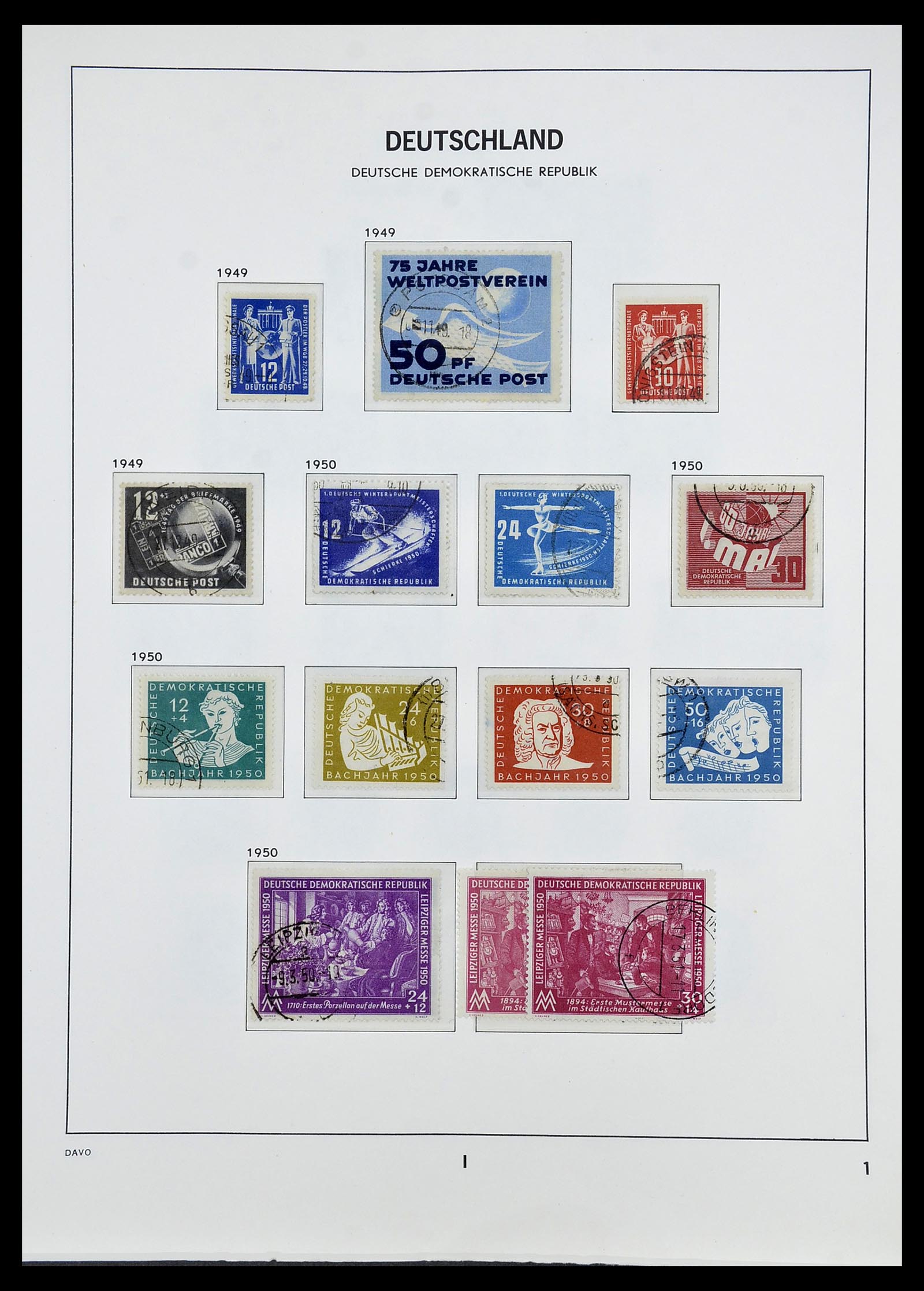 34532 027 - Stamp Collection 34532 GDR 1945-1990.