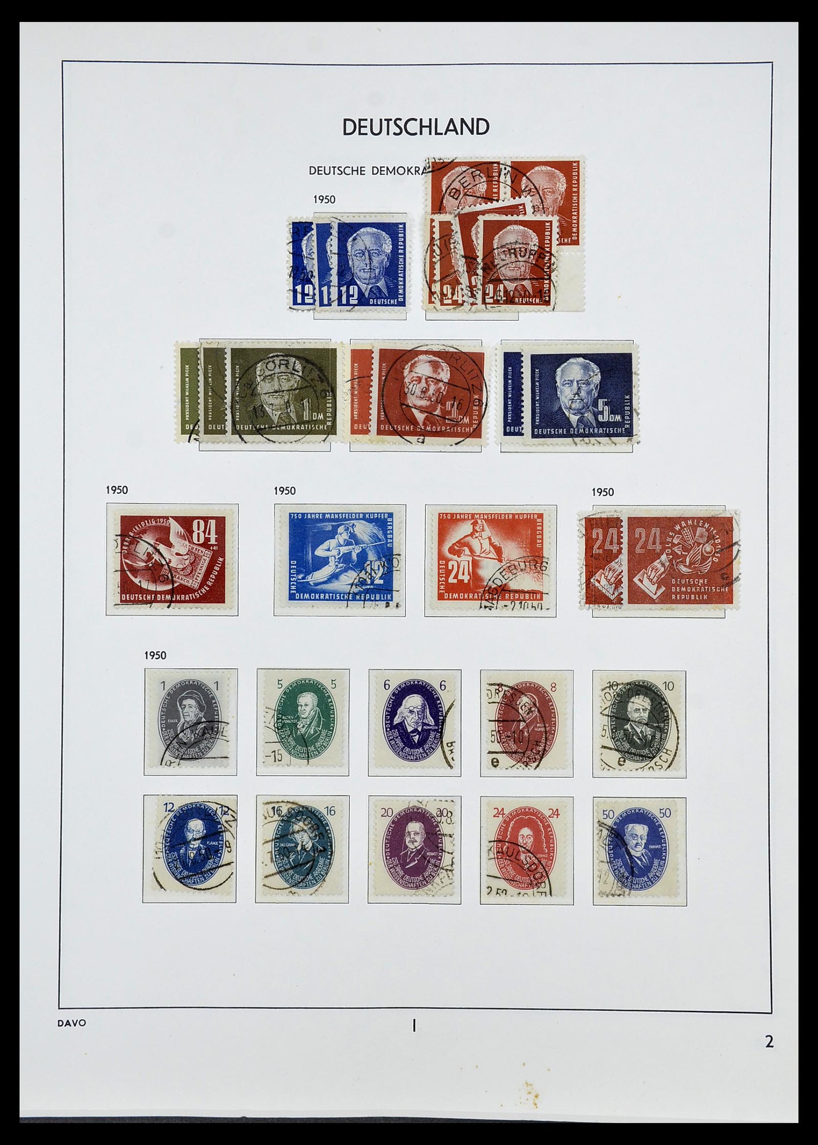 34532 028 - Stamp Collection 34532 GDR 1945-1990.