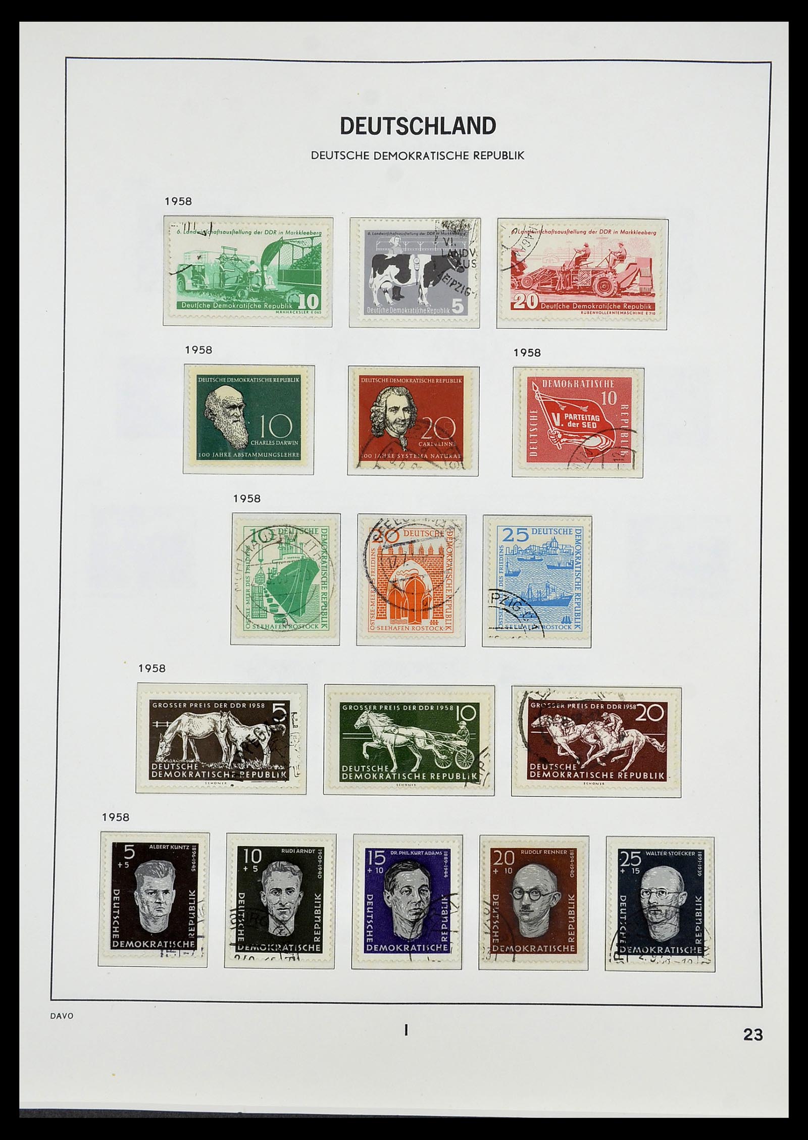 34532 067 - Stamp Collection 34532 GDR 1945-1990.