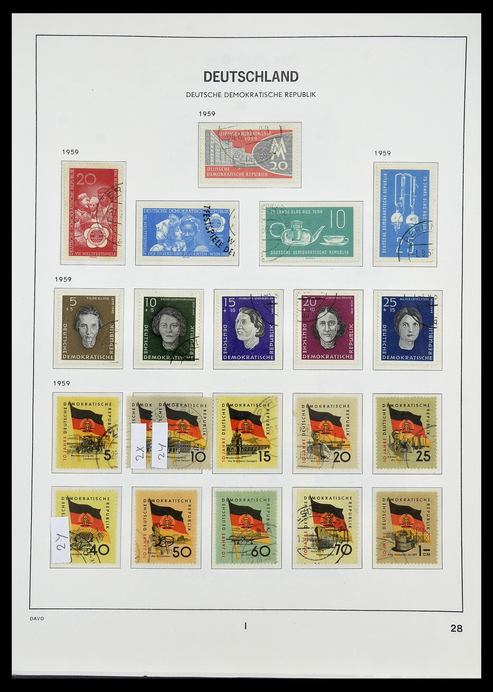 34532 072 - Stamp Collection 34532 GDR 1945-1990.