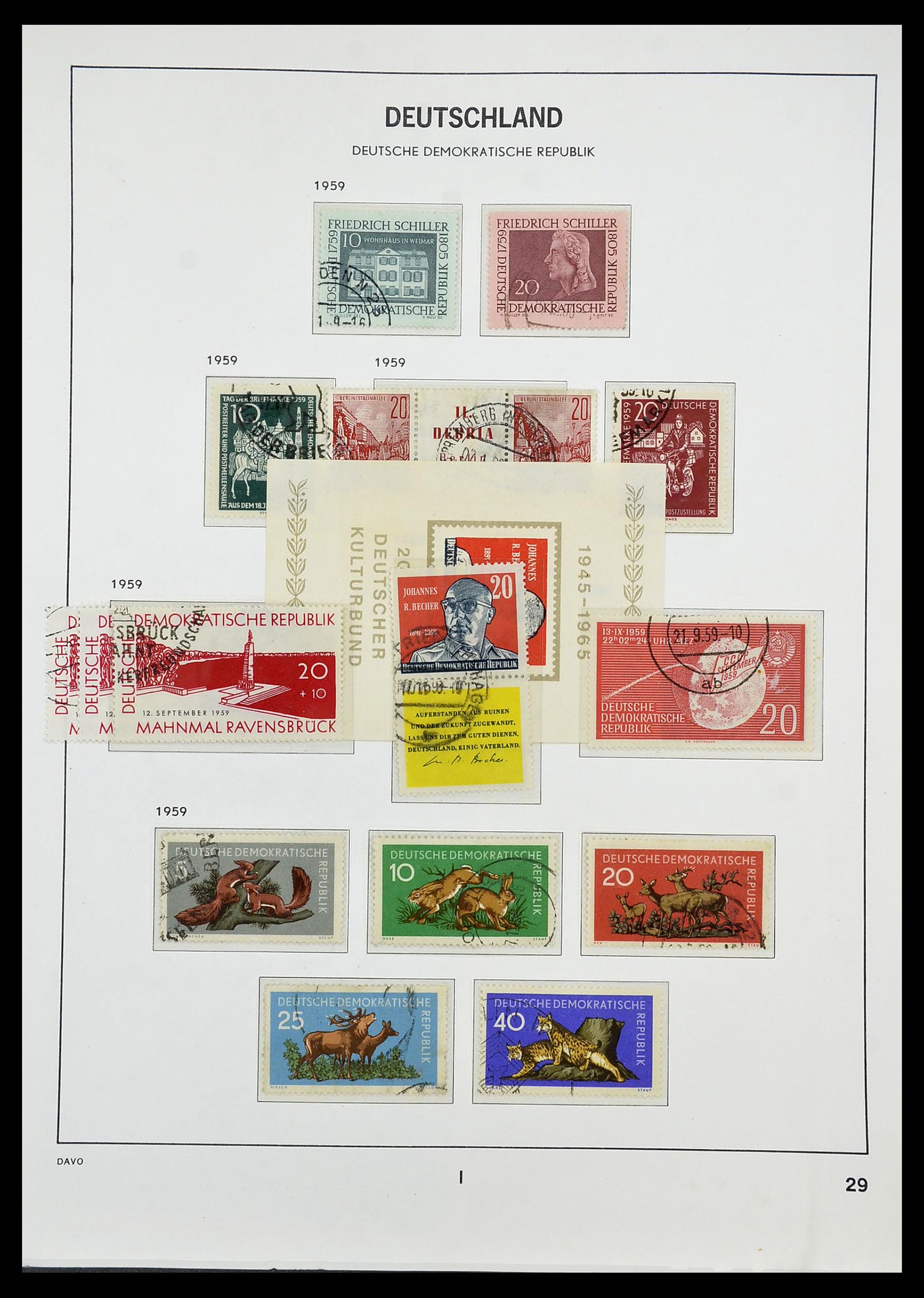 34532 073 - Stamp Collection 34532 GDR 1945-1990.