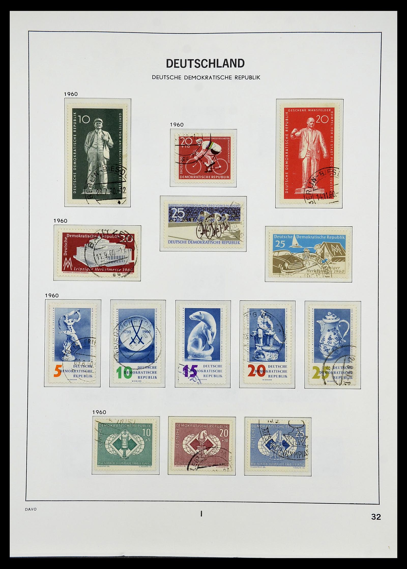 34532 077 - Stamp Collection 34532 GDR 1945-1990.