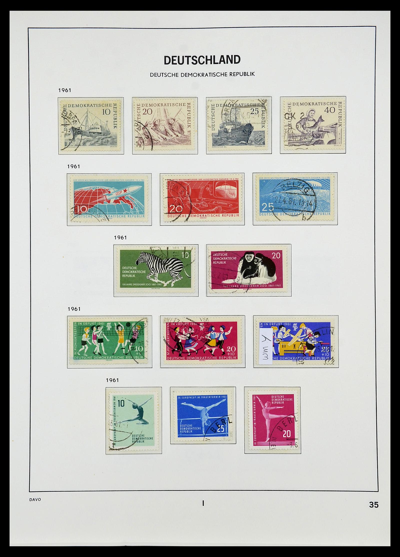 34532 082 - Stamp Collection 34532 GDR 1945-1990.