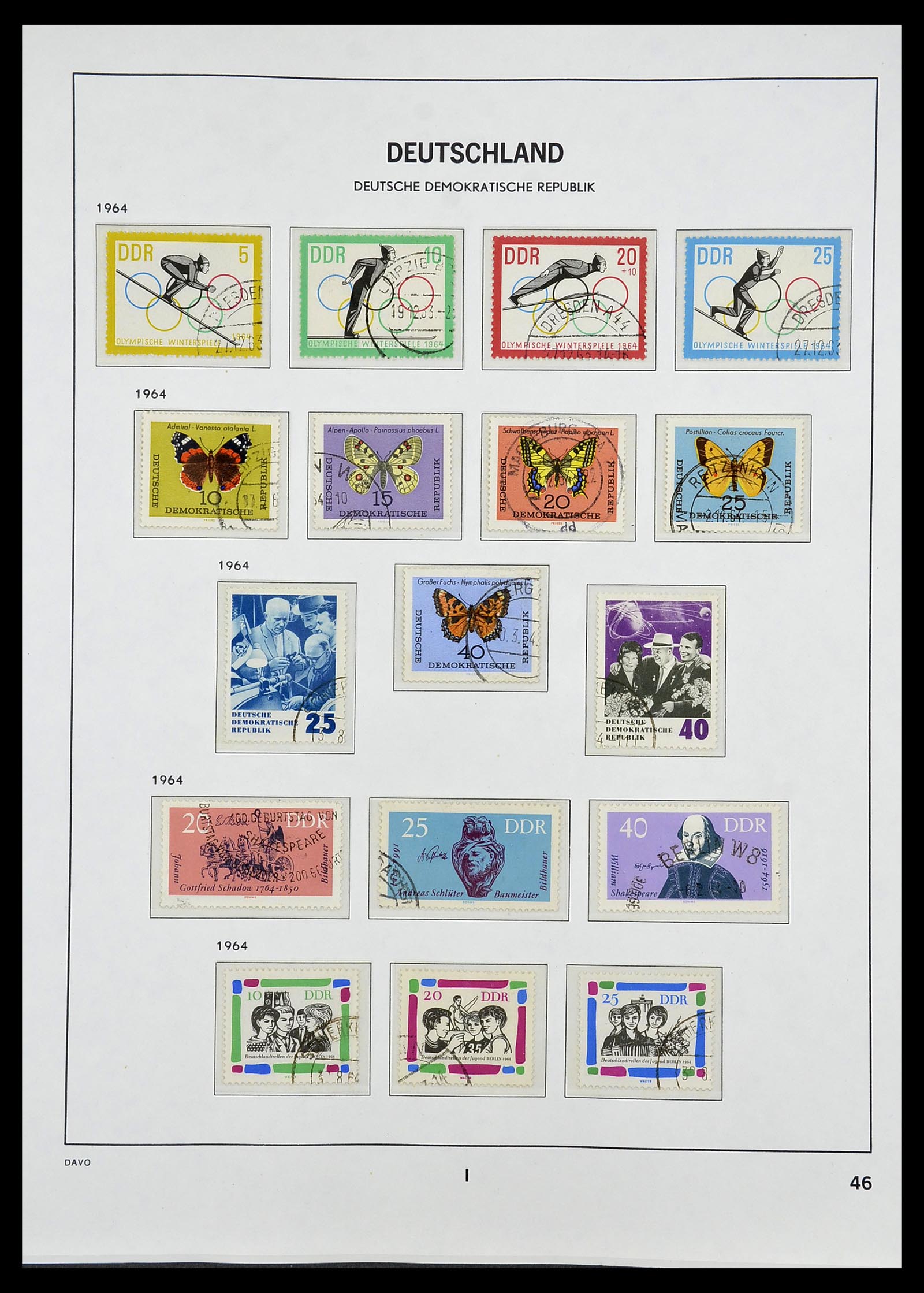 34532 097 - Stamp Collection 34532 GDR 1945-1990.