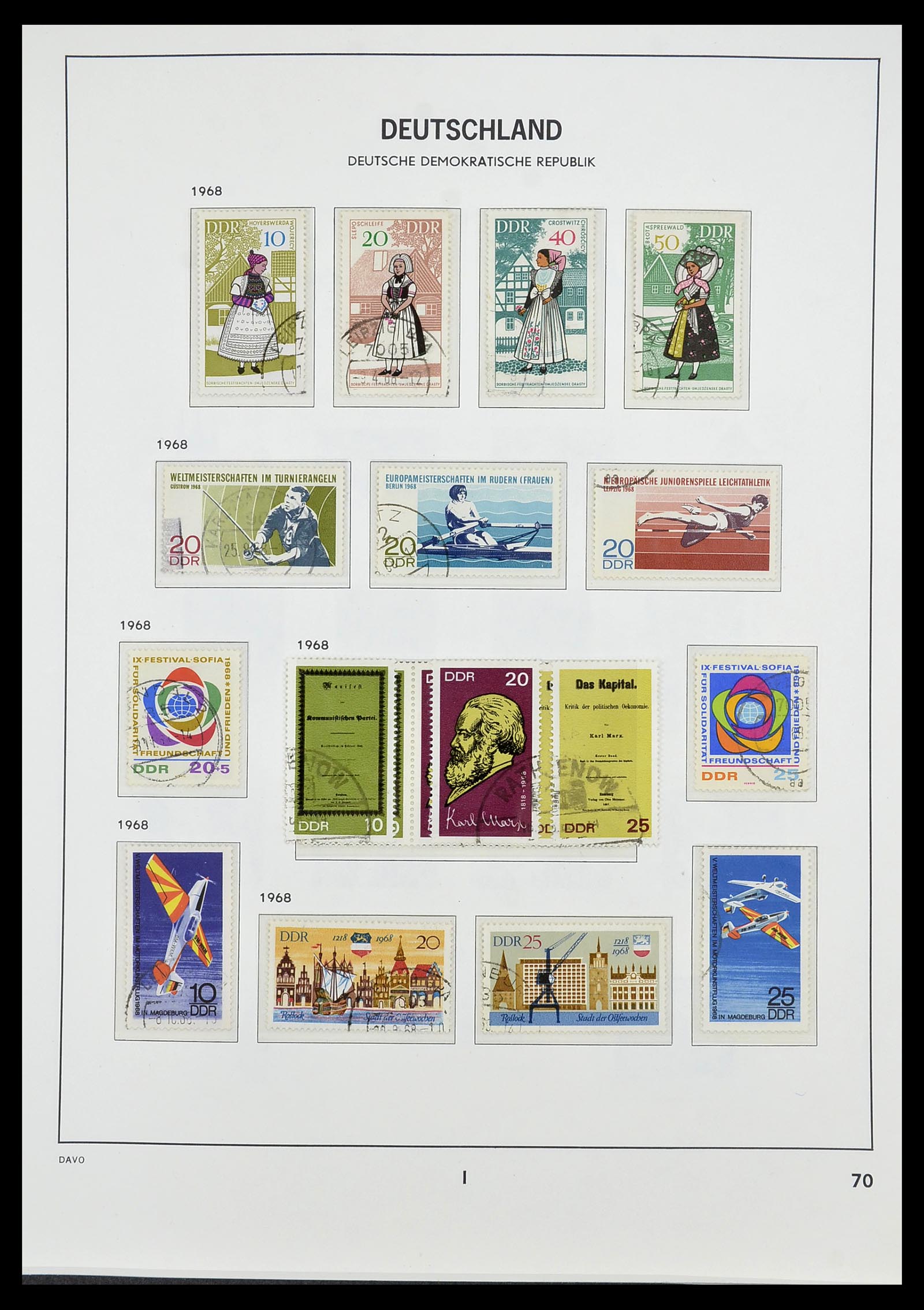 34532 128 - Stamp Collection 34532 GDR 1945-1990.