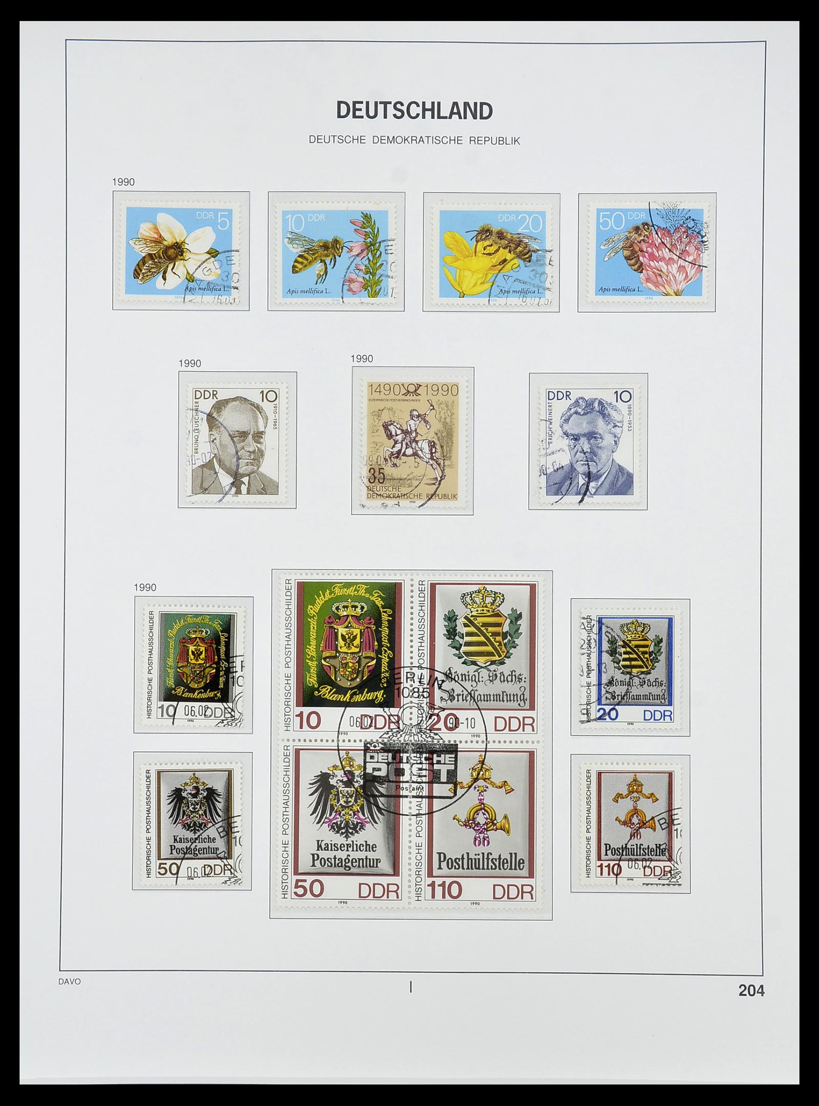 34532 351 - Stamp Collection 34532 GDR 1945-1990.