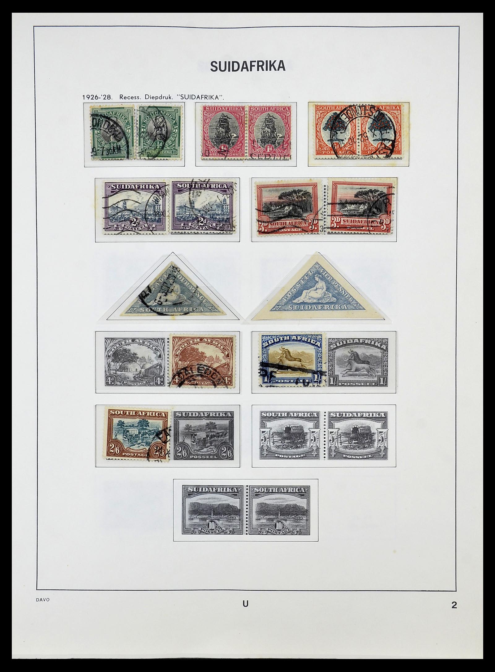 34533 002 - Postzegelverzameling 34533 Zuid Afrika 1870-2000.