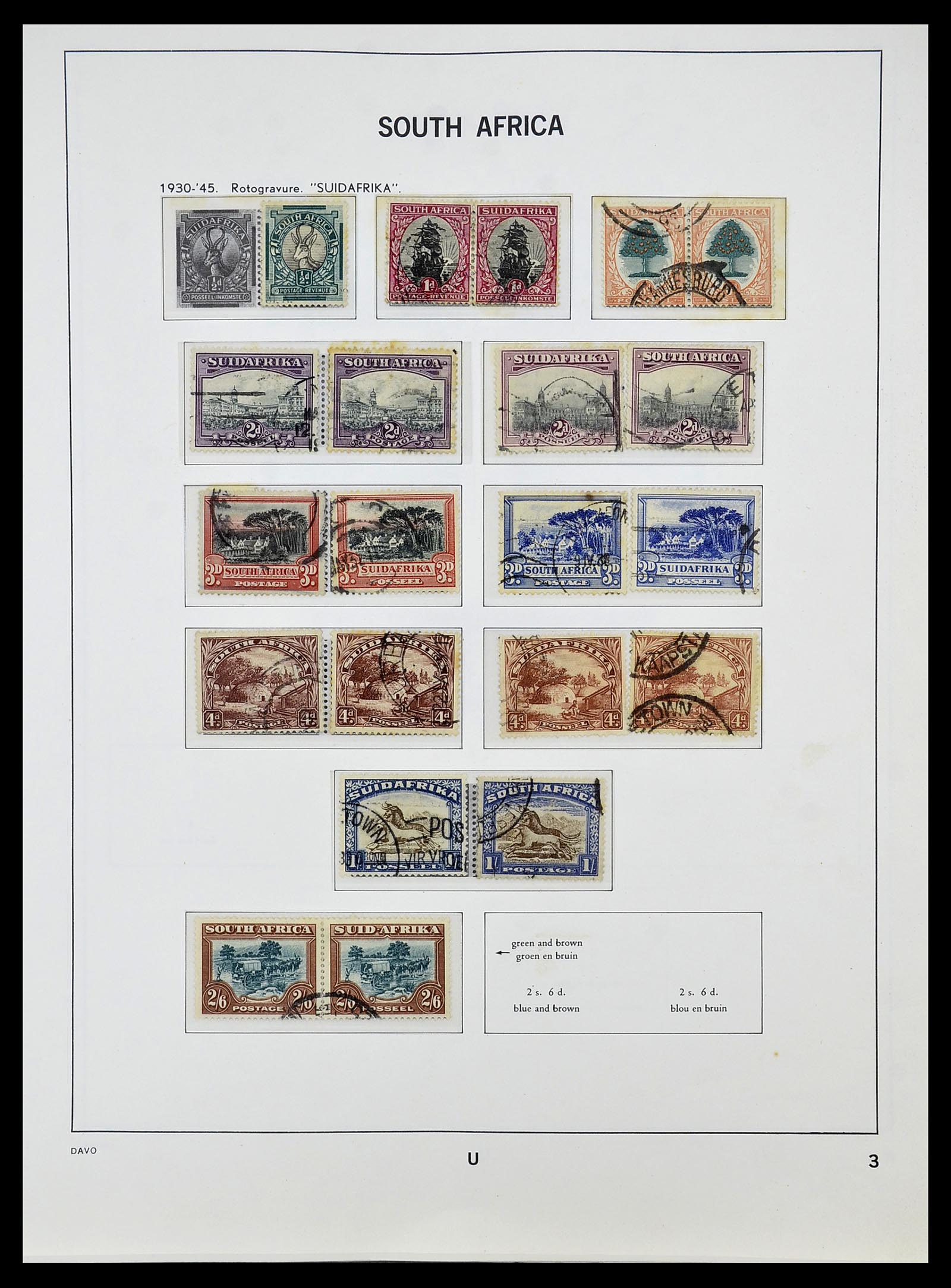 34533 003 - Stamp Collection 34533 South Africa 1870-2000.