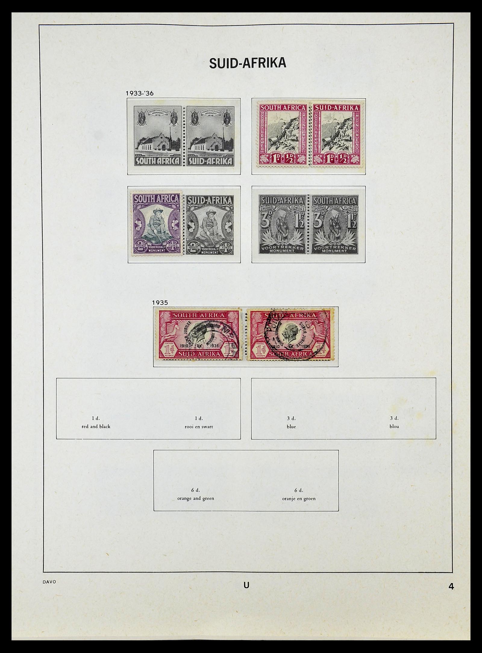 34533 004 - Postzegelverzameling 34533 Zuid Afrika 1870-2000.