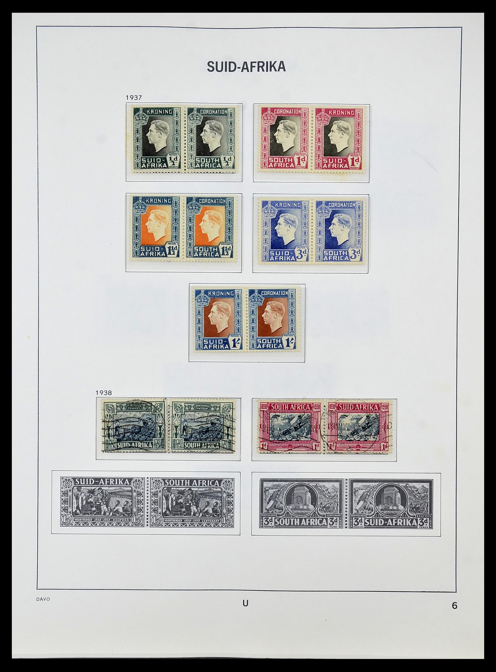 34533 006 - Postzegelverzameling 34533 Zuid Afrika 1870-2000.