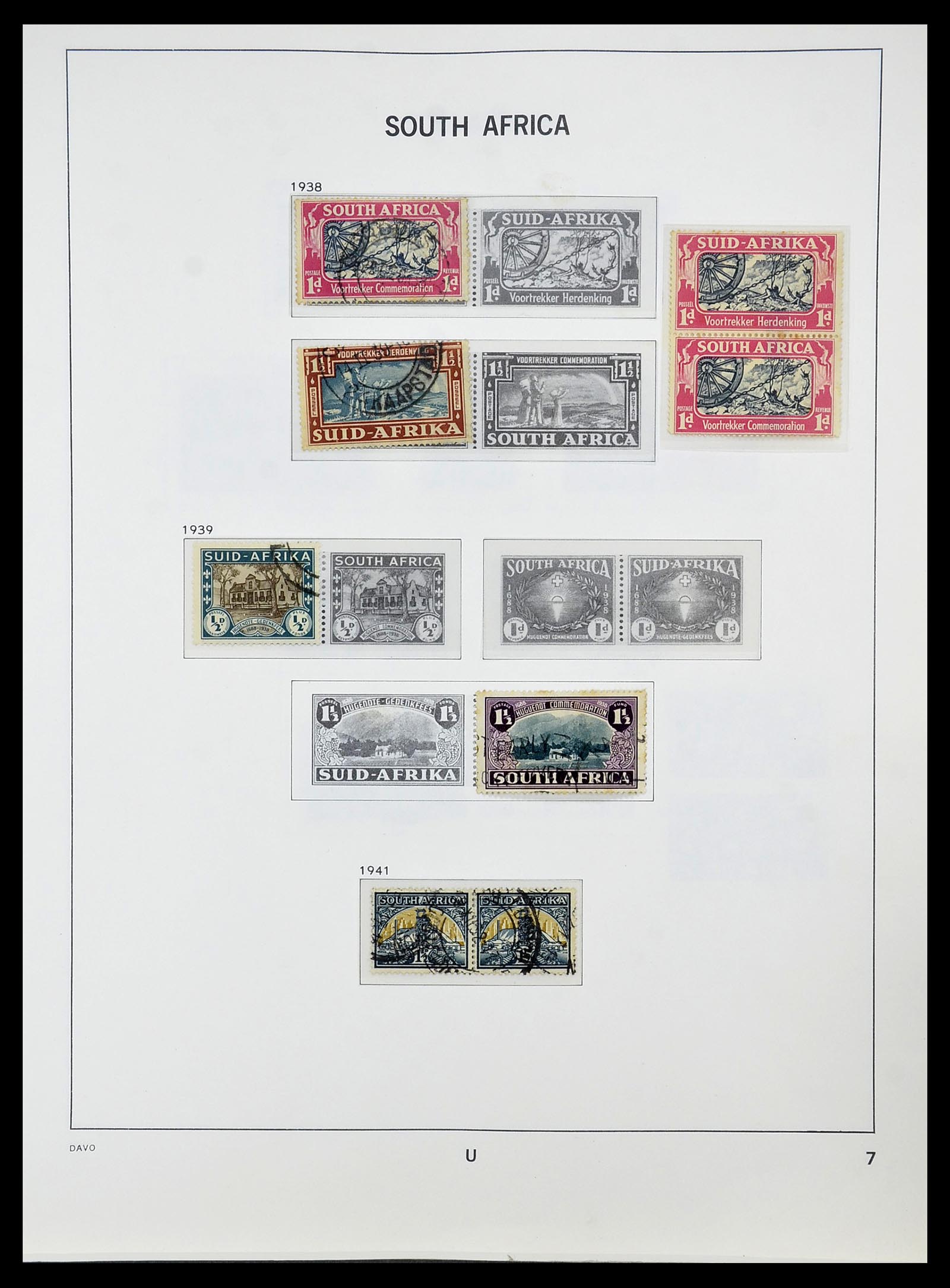 34533 007 - Postzegelverzameling 34533 Zuid Afrika 1870-2000.