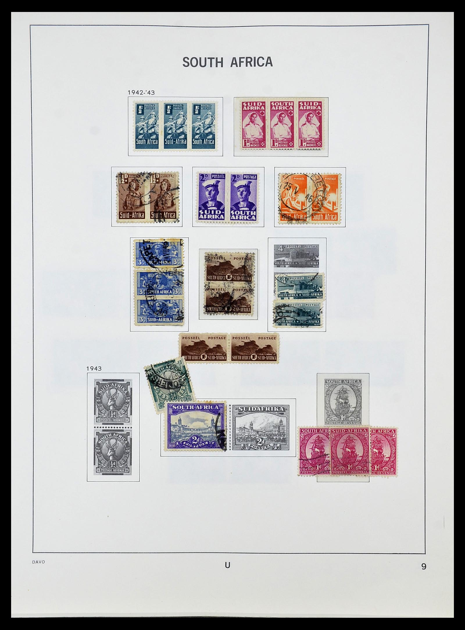 34533 009 - Postzegelverzameling 34533 Zuid Afrika 1870-2000.