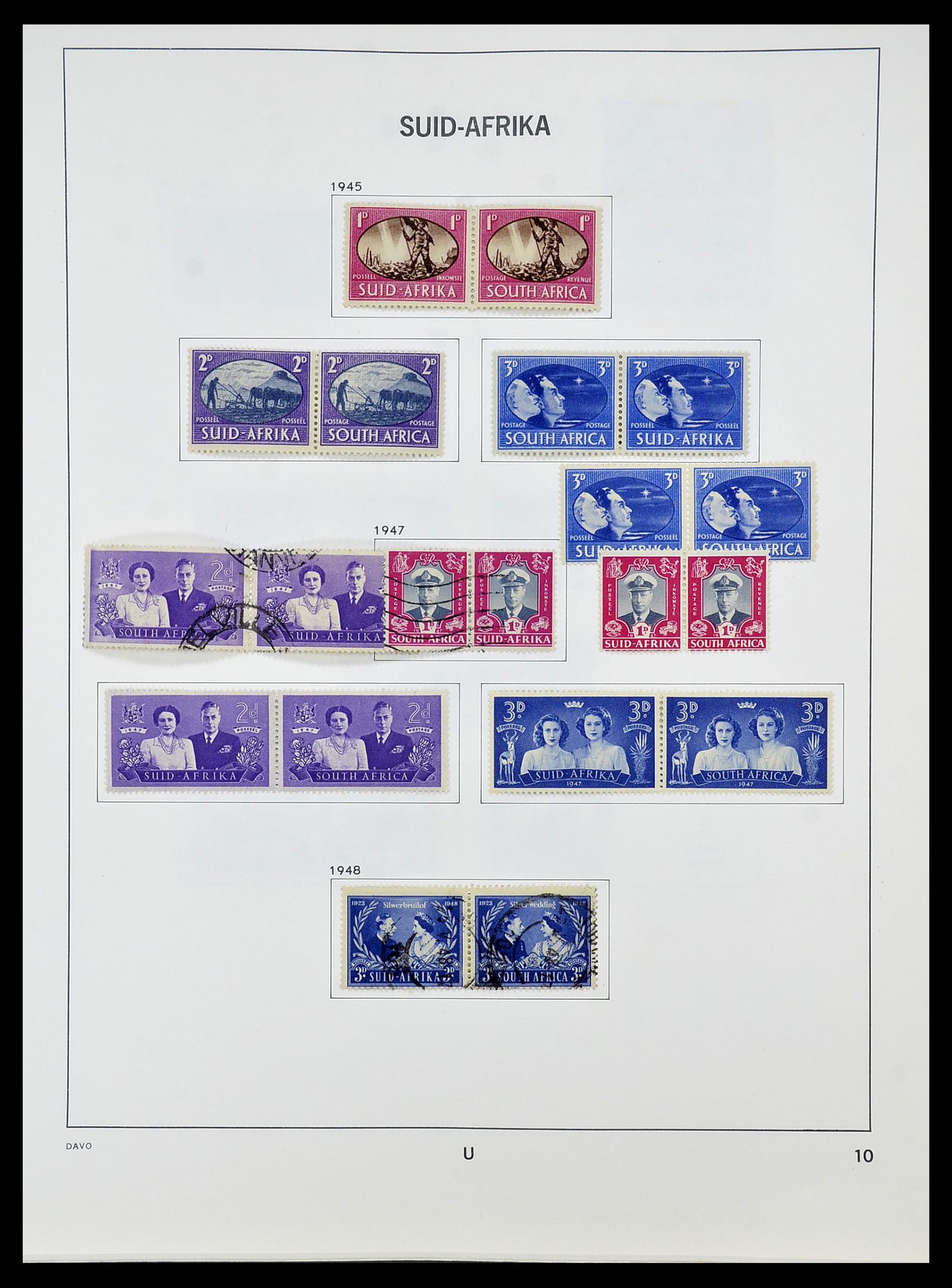 34533 010 - Postzegelverzameling 34533 Zuid Afrika 1870-2000.