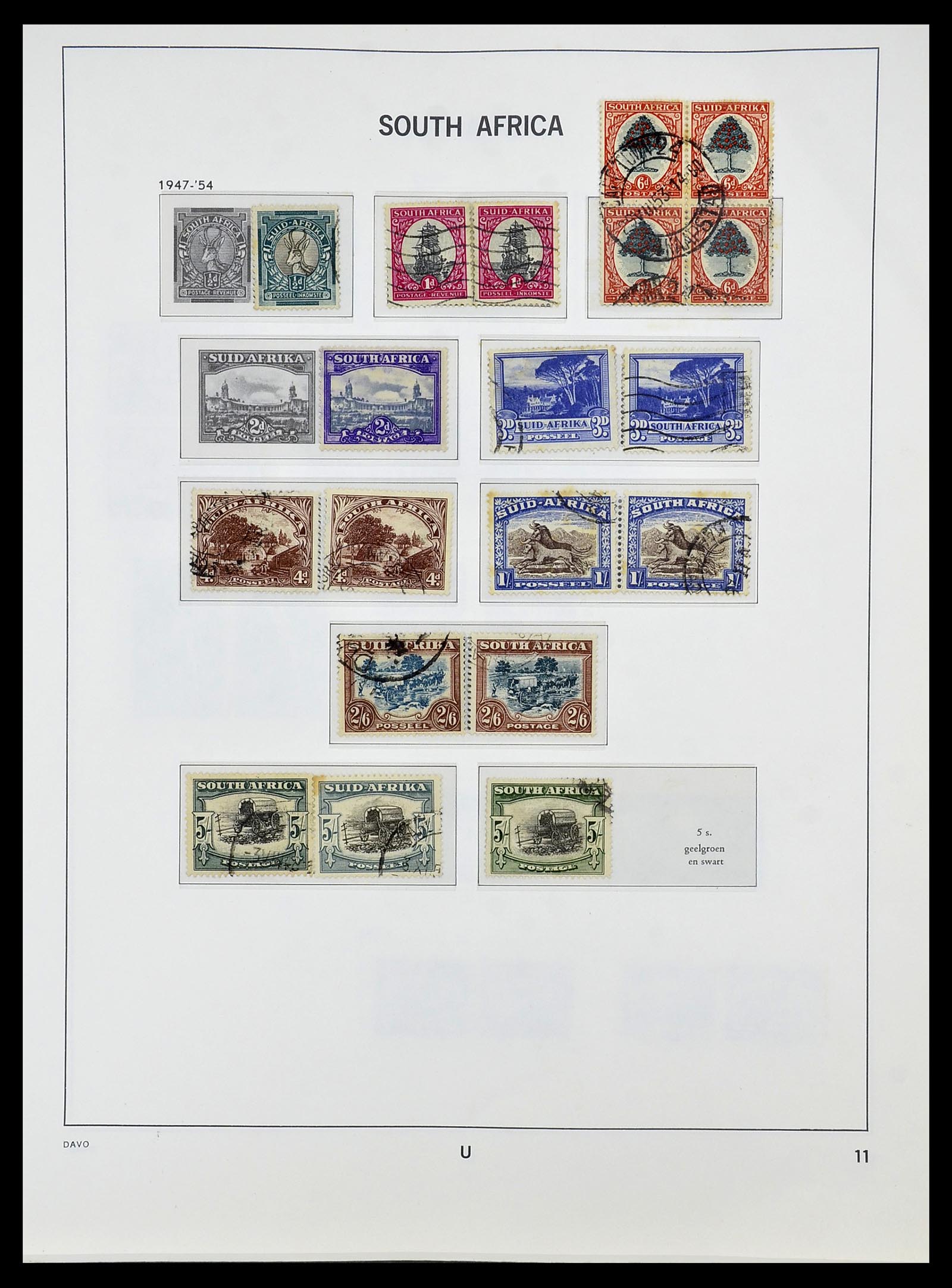34533 011 - Postzegelverzameling 34533 Zuid Afrika 1870-2000.