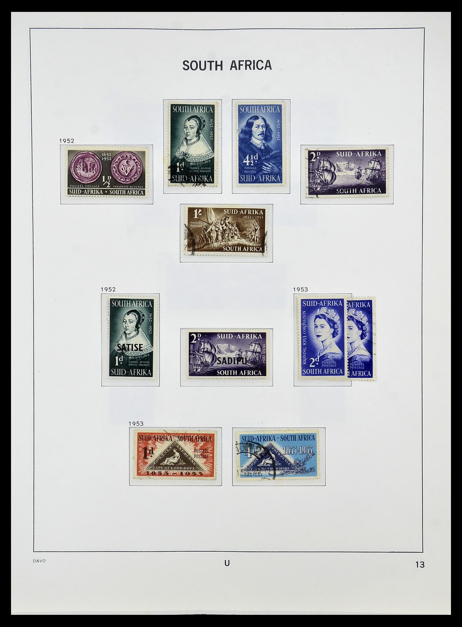 34533 013 - Postzegelverzameling 34533 Zuid Afrika 1870-2000.