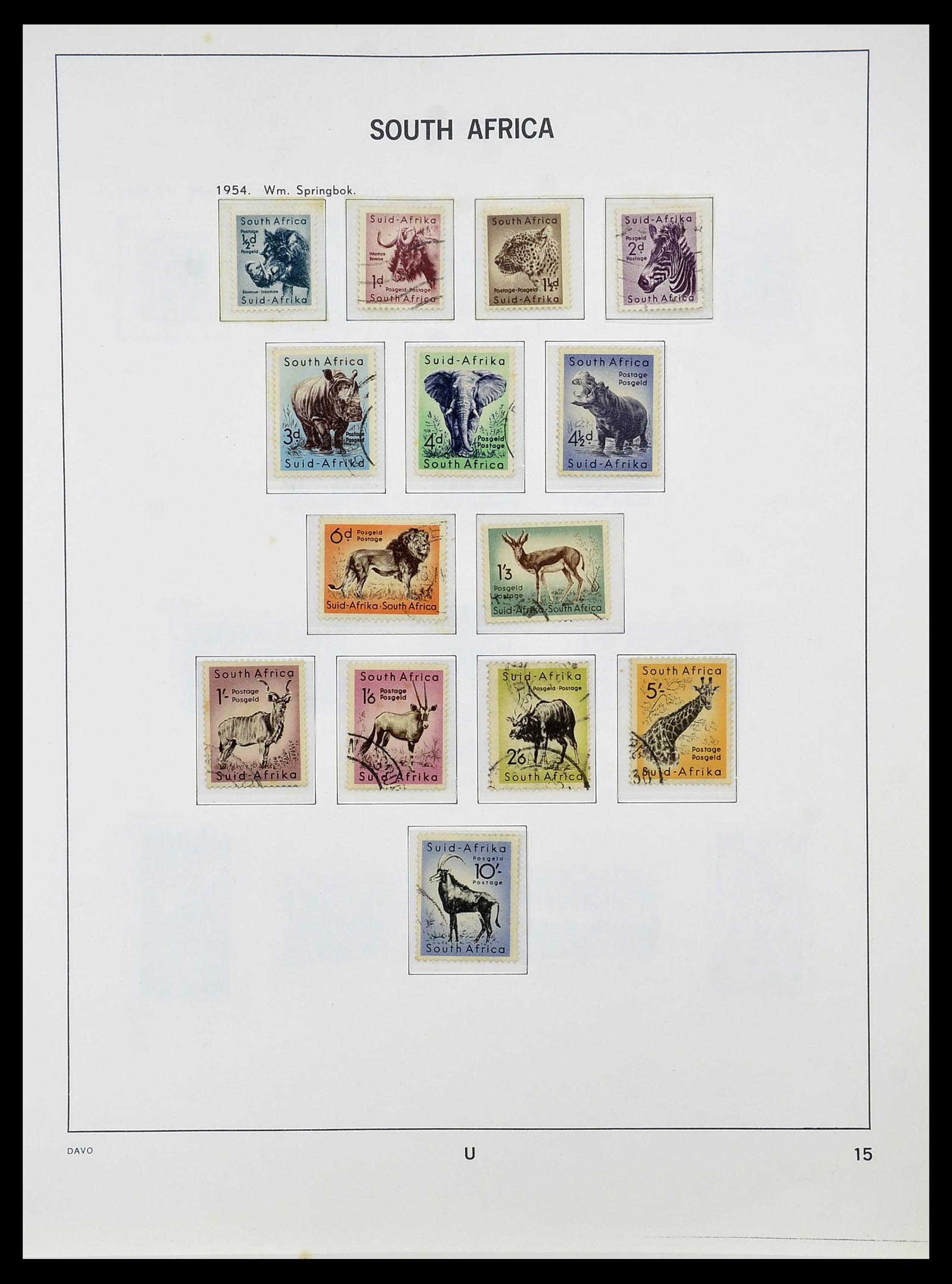 34533 015 - Postzegelverzameling 34533 Zuid Afrika 1870-2000.