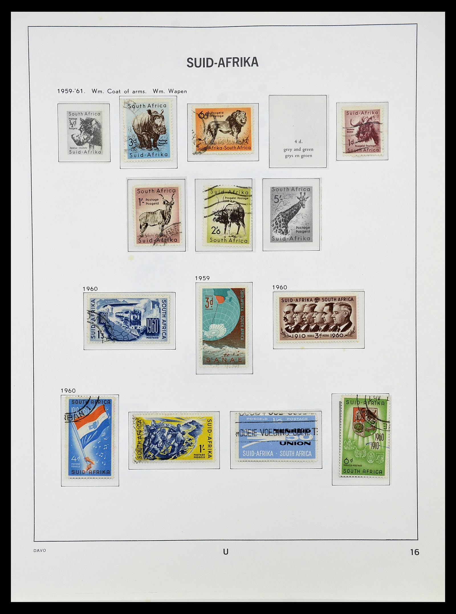34533 016 - Postzegelverzameling 34533 Zuid Afrika 1870-2000.