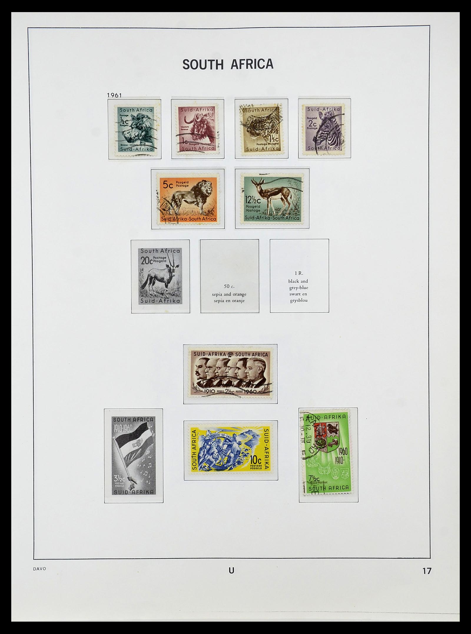 34533 017 - Postzegelverzameling 34533 Zuid Afrika 1870-2000.