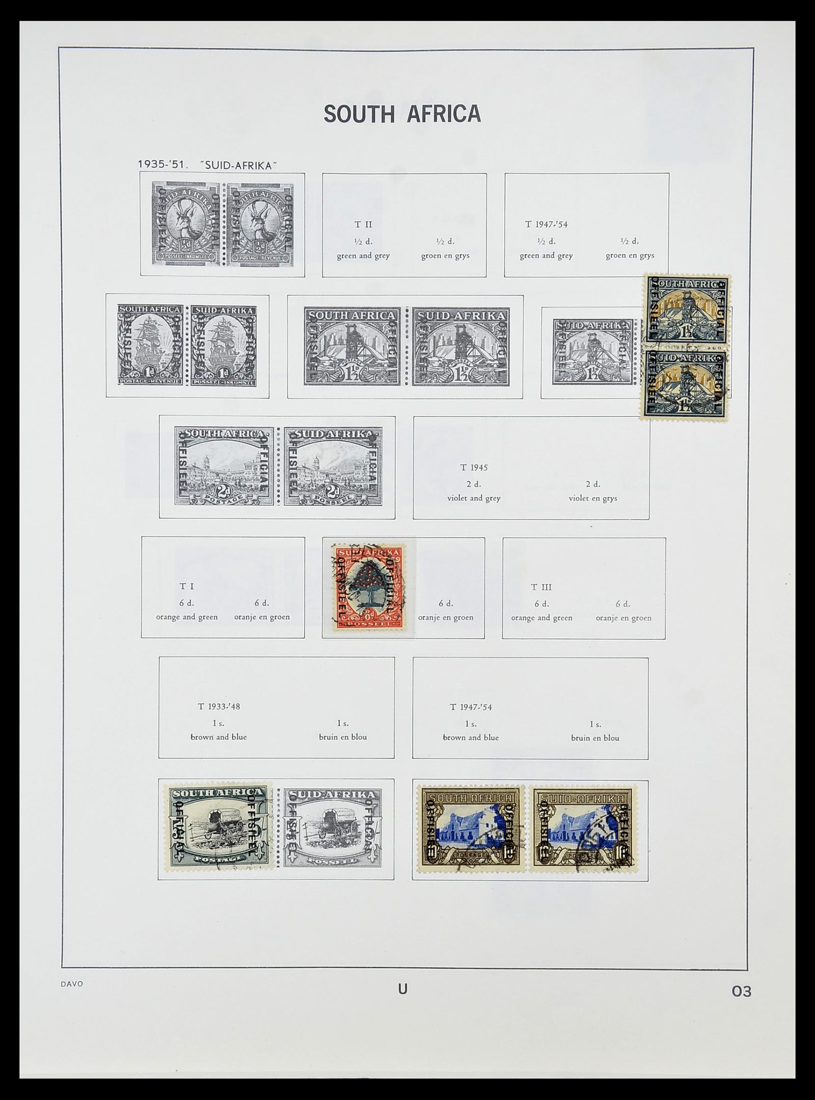 34533 019 - Postzegelverzameling 34533 Zuid Afrika 1870-2000.