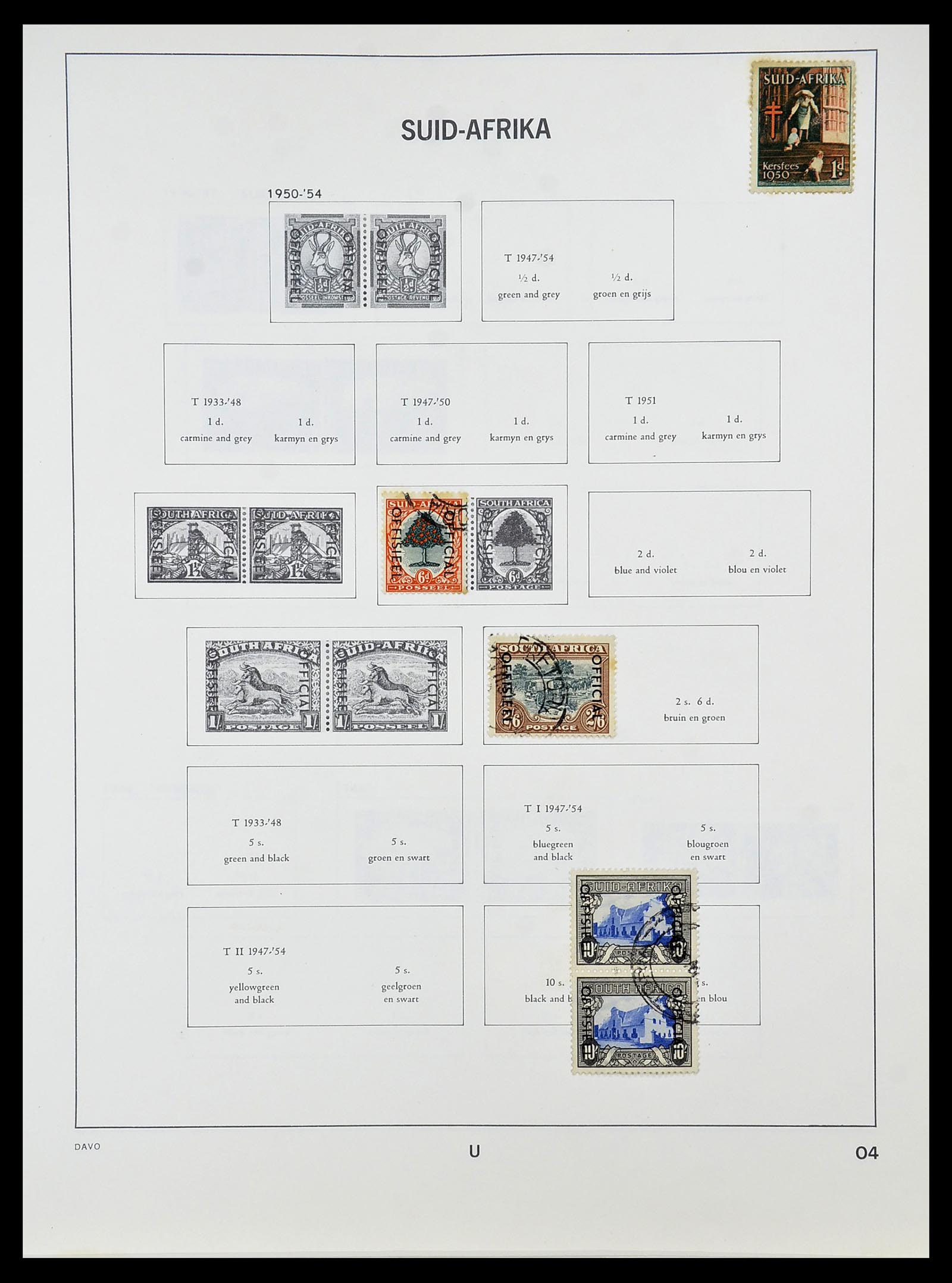 34533 020 - Postzegelverzameling 34533 Zuid Afrika 1870-2000.
