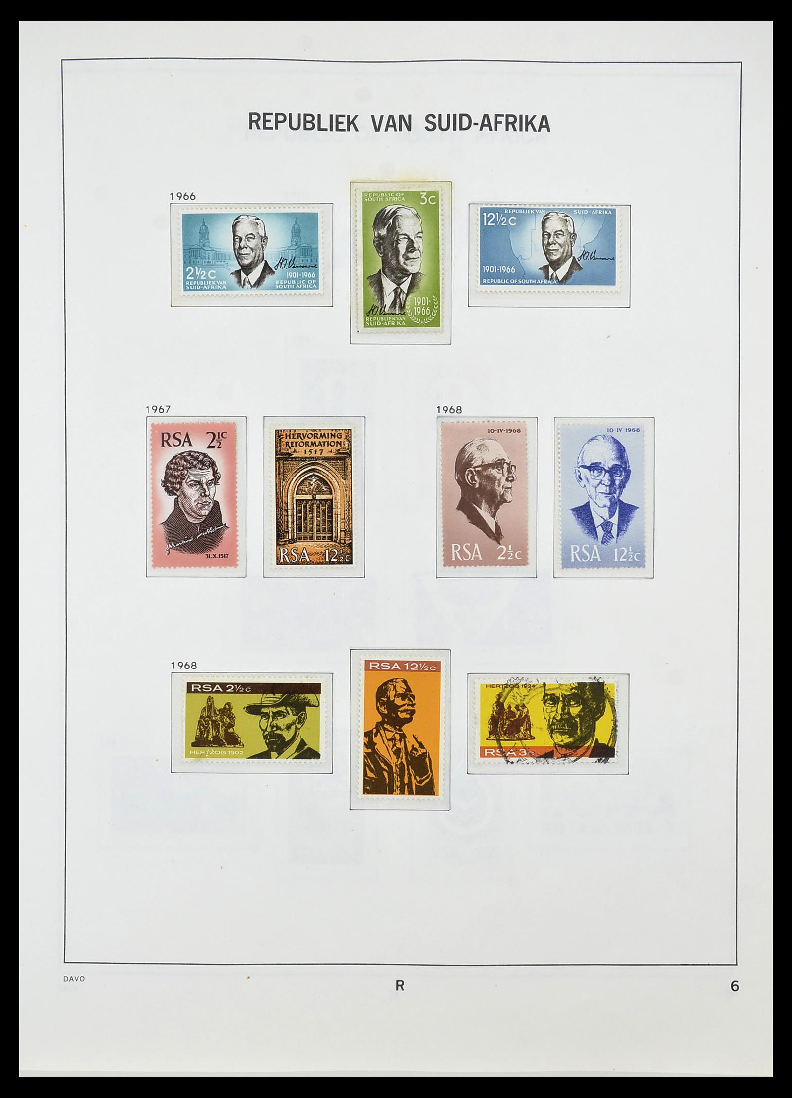 34533 028 - Postzegelverzameling 34533 Zuid Afrika 1870-2000.