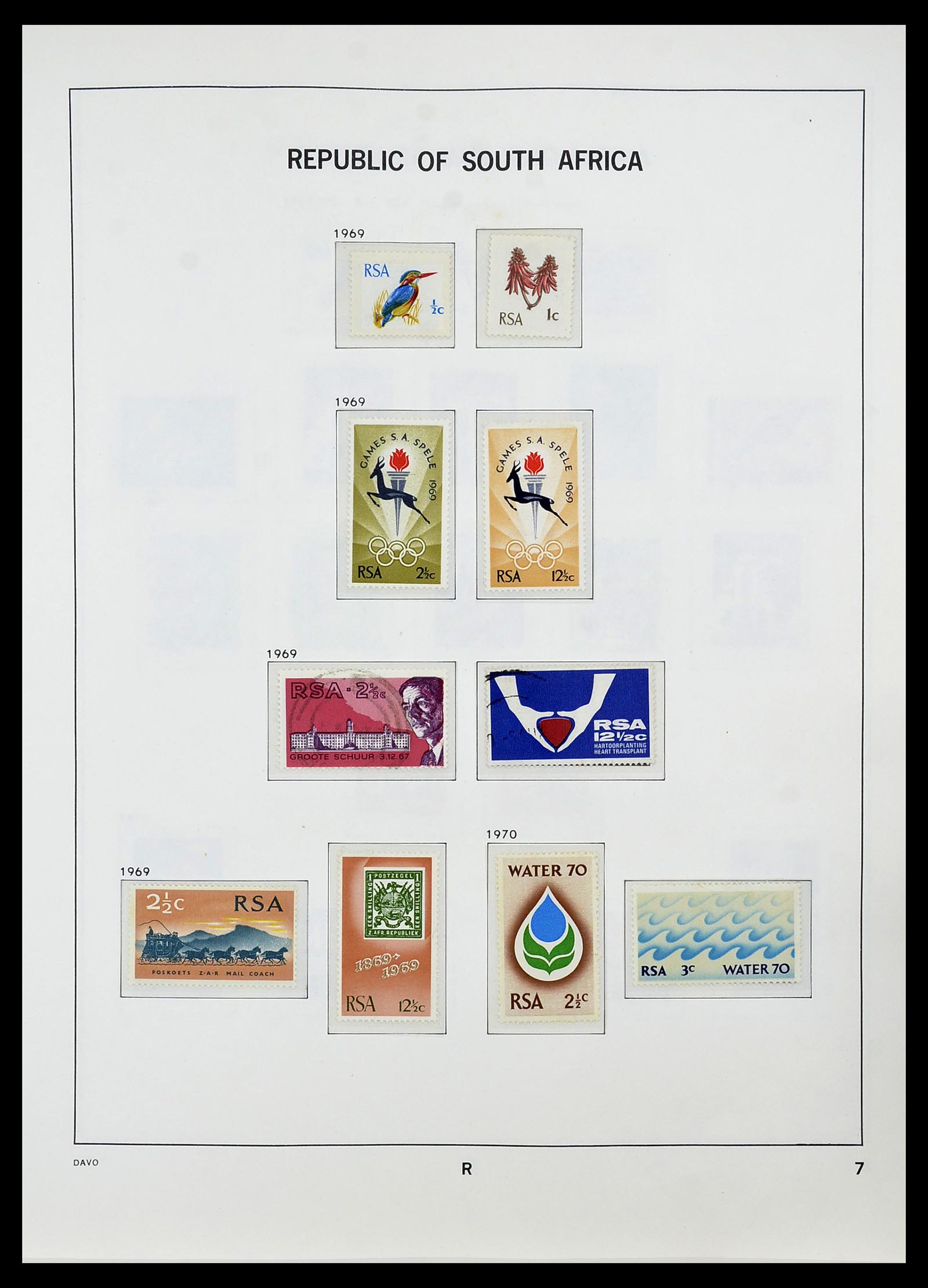 34533 029 - Postzegelverzameling 34533 Zuid Afrika 1870-2000.