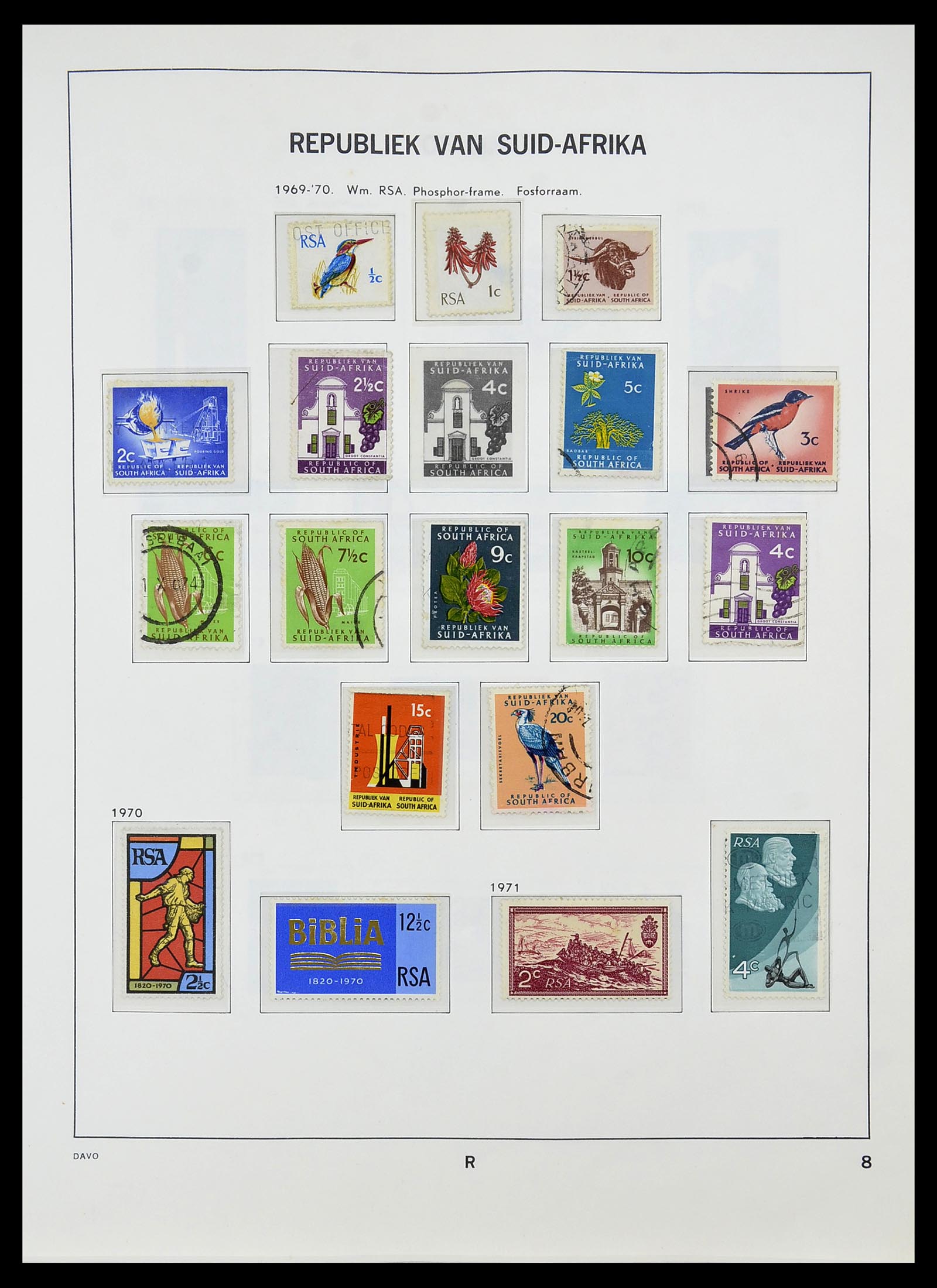 34533 030 - Postzegelverzameling 34533 Zuid Afrika 1870-2000.