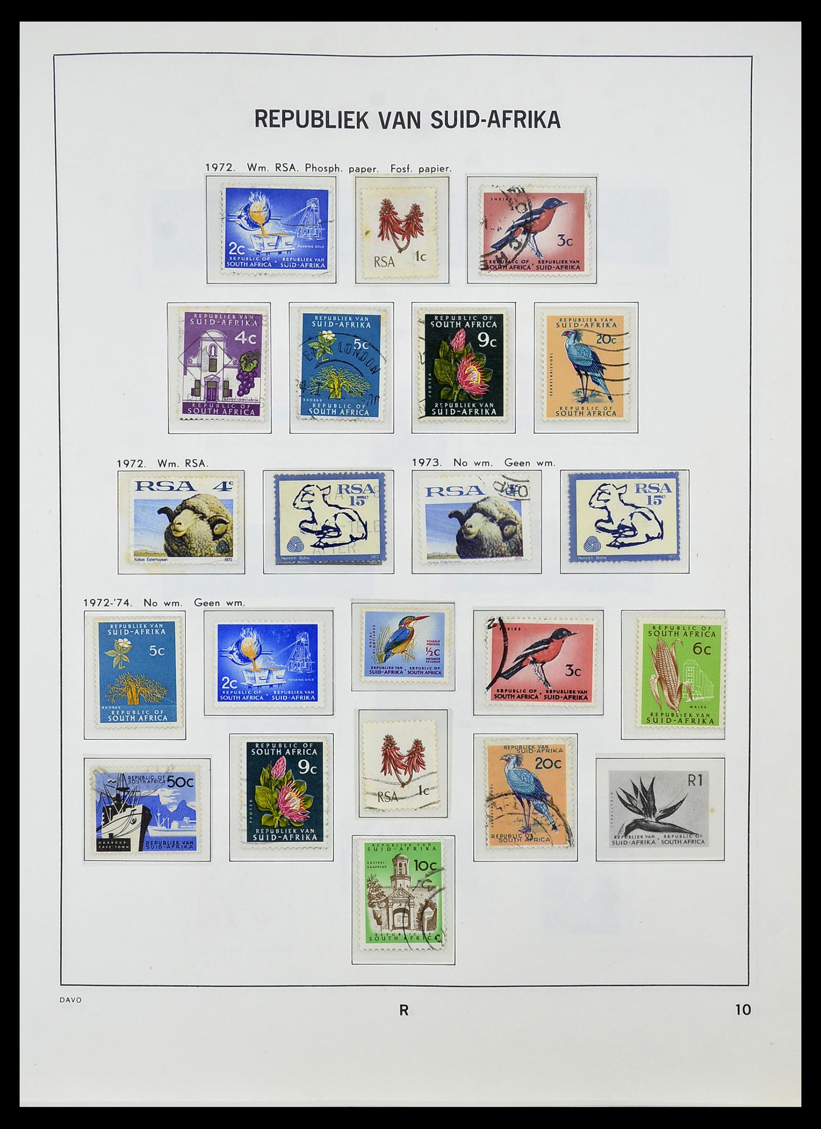 34533 032 - Postzegelverzameling 34533 Zuid Afrika 1870-2000.