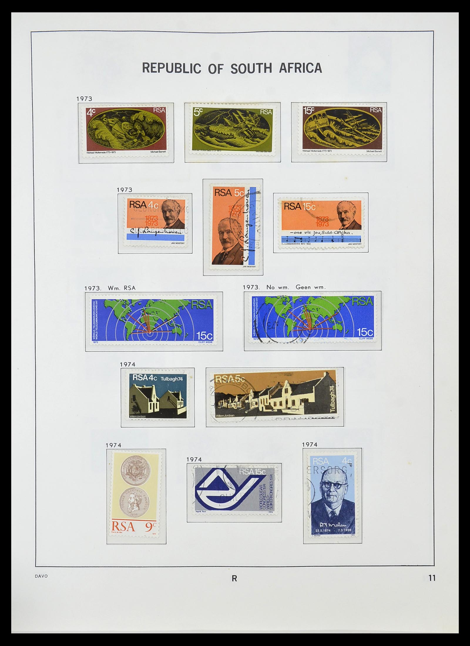 34533 033 - Postzegelverzameling 34533 Zuid Afrika 1870-2000.