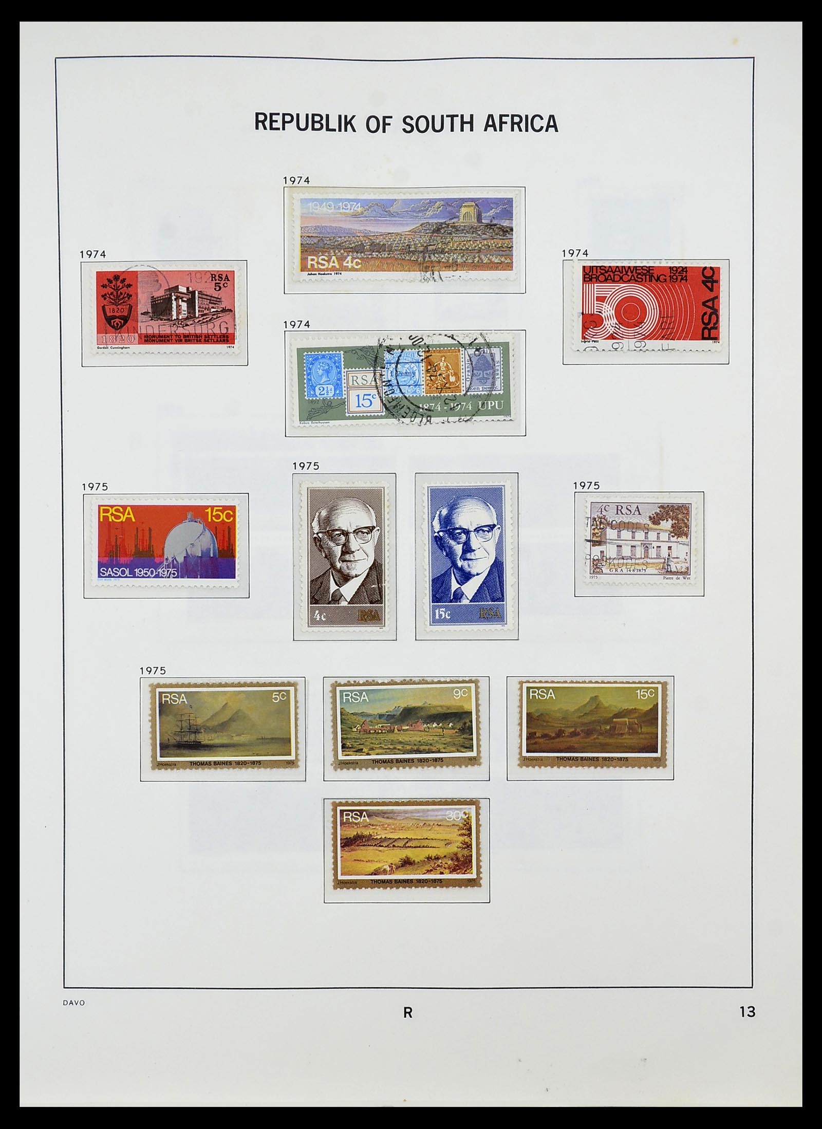 34533 035 - Postzegelverzameling 34533 Zuid Afrika 1870-2000.
