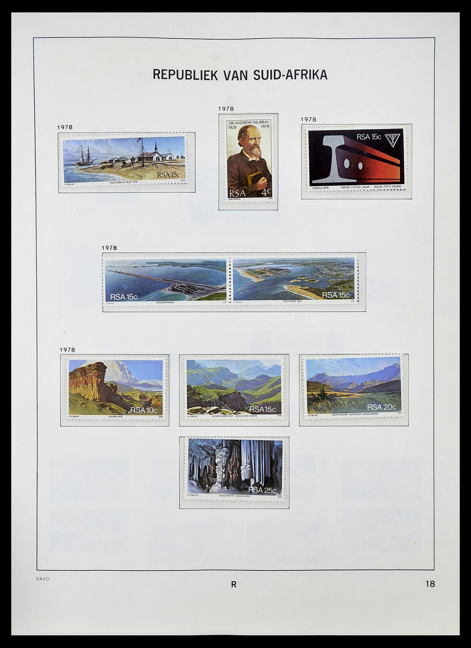 34533 041 - Postzegelverzameling 34533 Zuid Afrika 1870-2000.