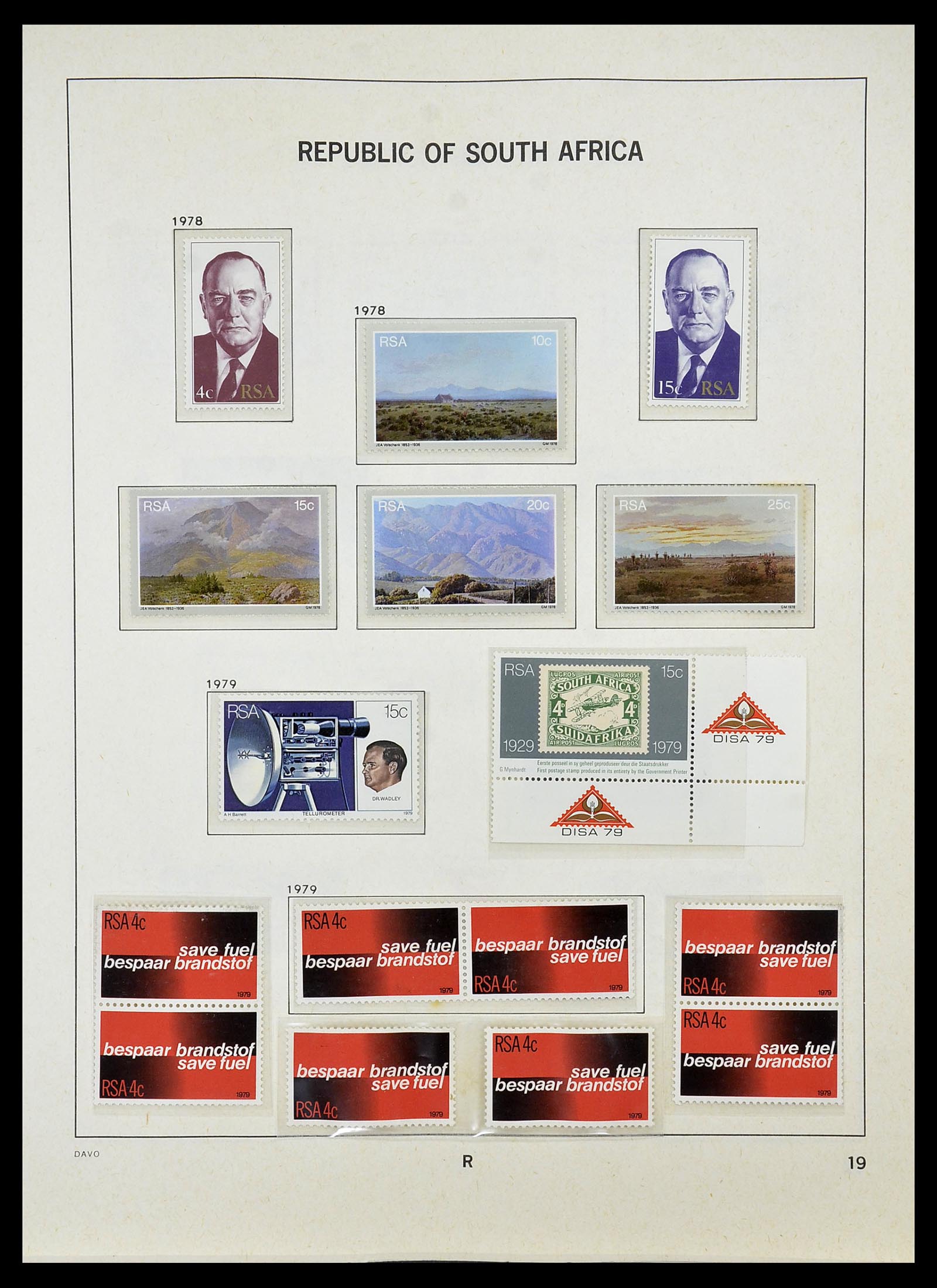 34533 042 - Postzegelverzameling 34533 Zuid Afrika 1870-2000.