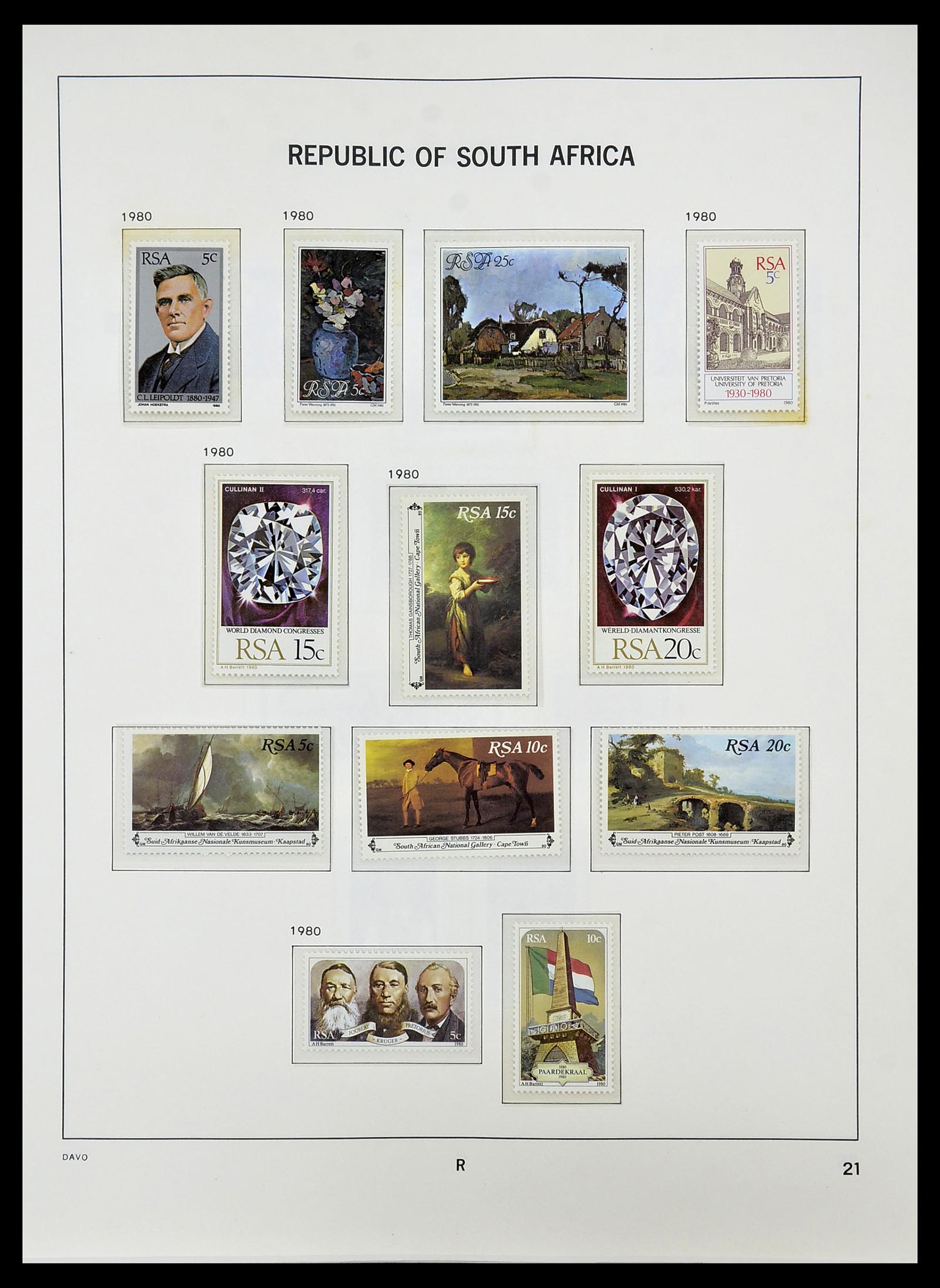 34533 044 - Postzegelverzameling 34533 Zuid Afrika 1870-2000.