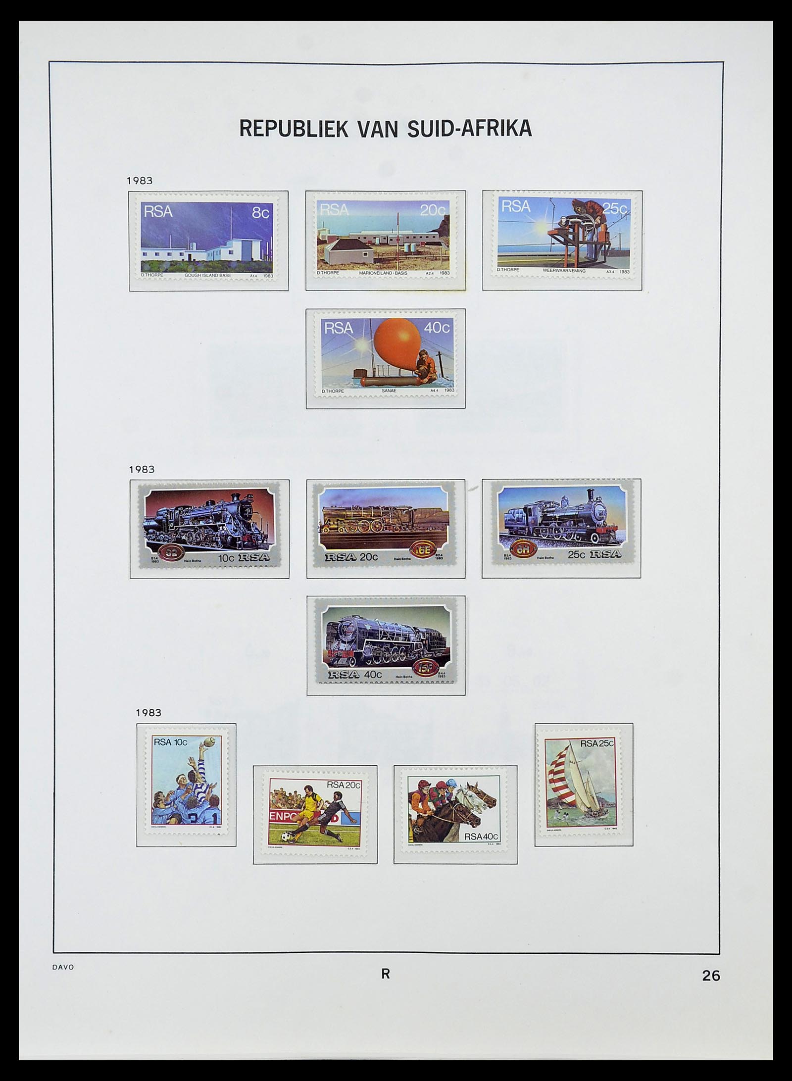34533 049 - Postzegelverzameling 34533 Zuid Afrika 1870-2000.