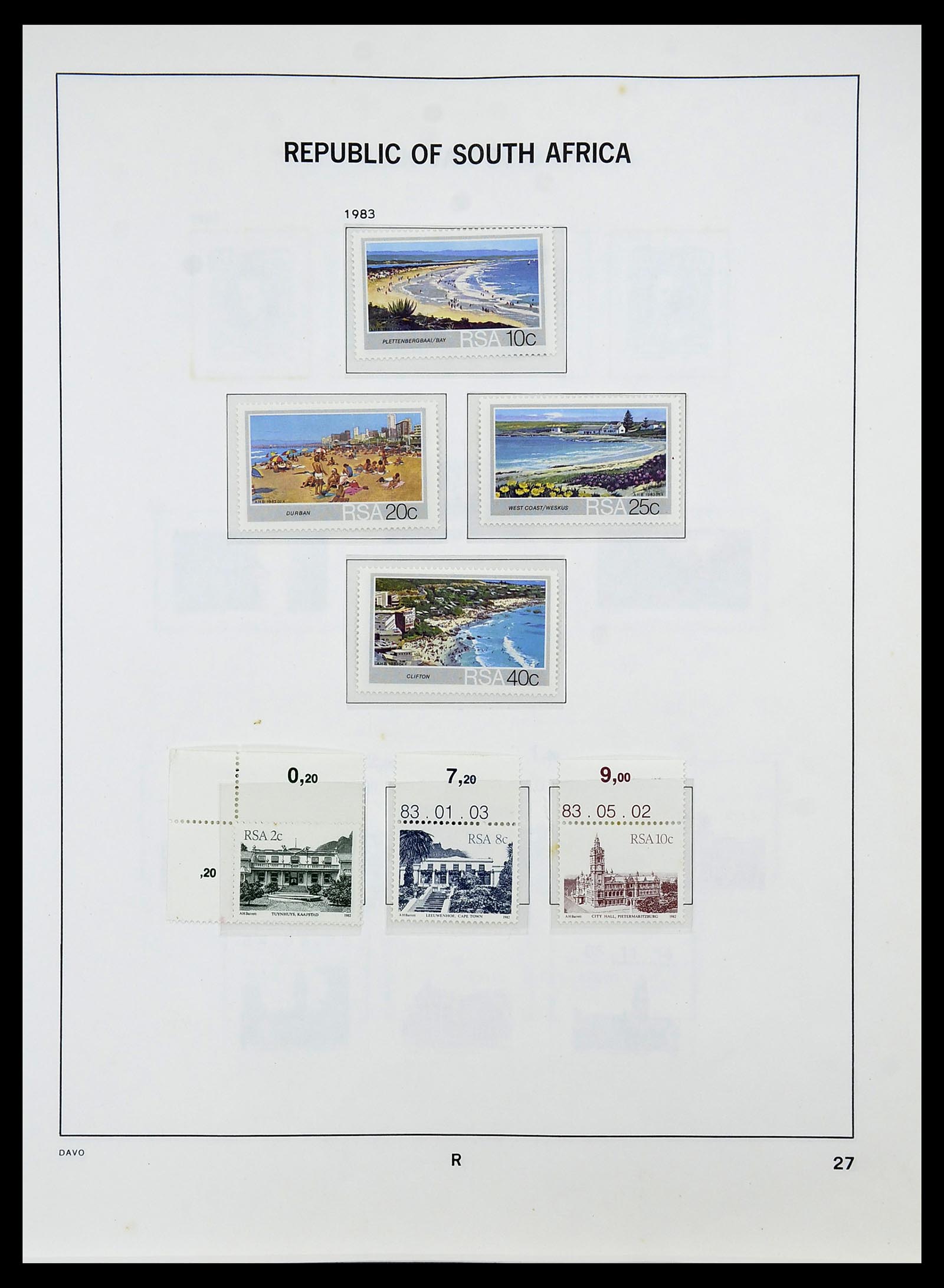 34533 050 - Postzegelverzameling 34533 Zuid Afrika 1870-2000.