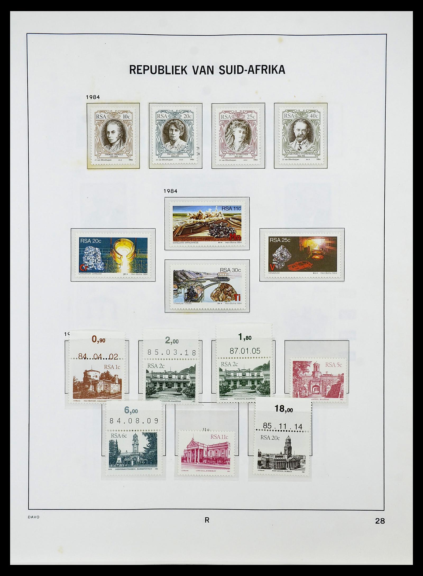 34533 051 - Postzegelverzameling 34533 Zuid Afrika 1870-2000.