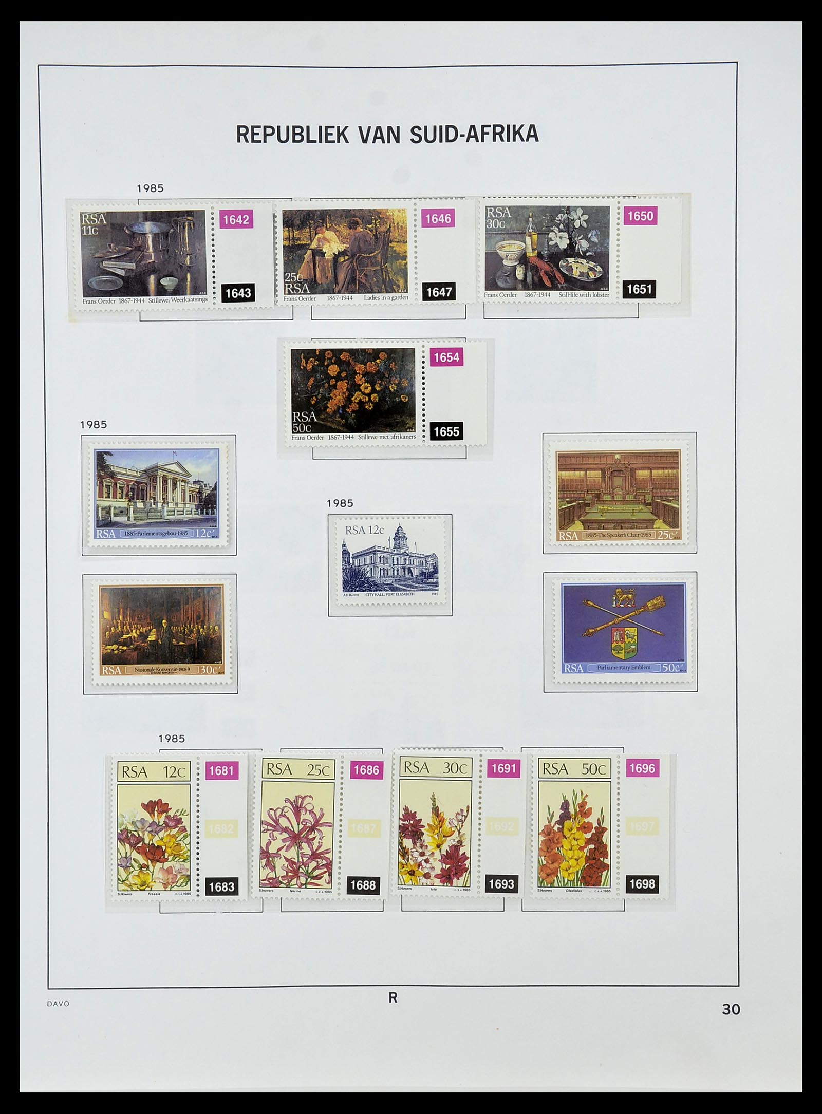 34533 053 - Postzegelverzameling 34533 Zuid Afrika 1870-2000.