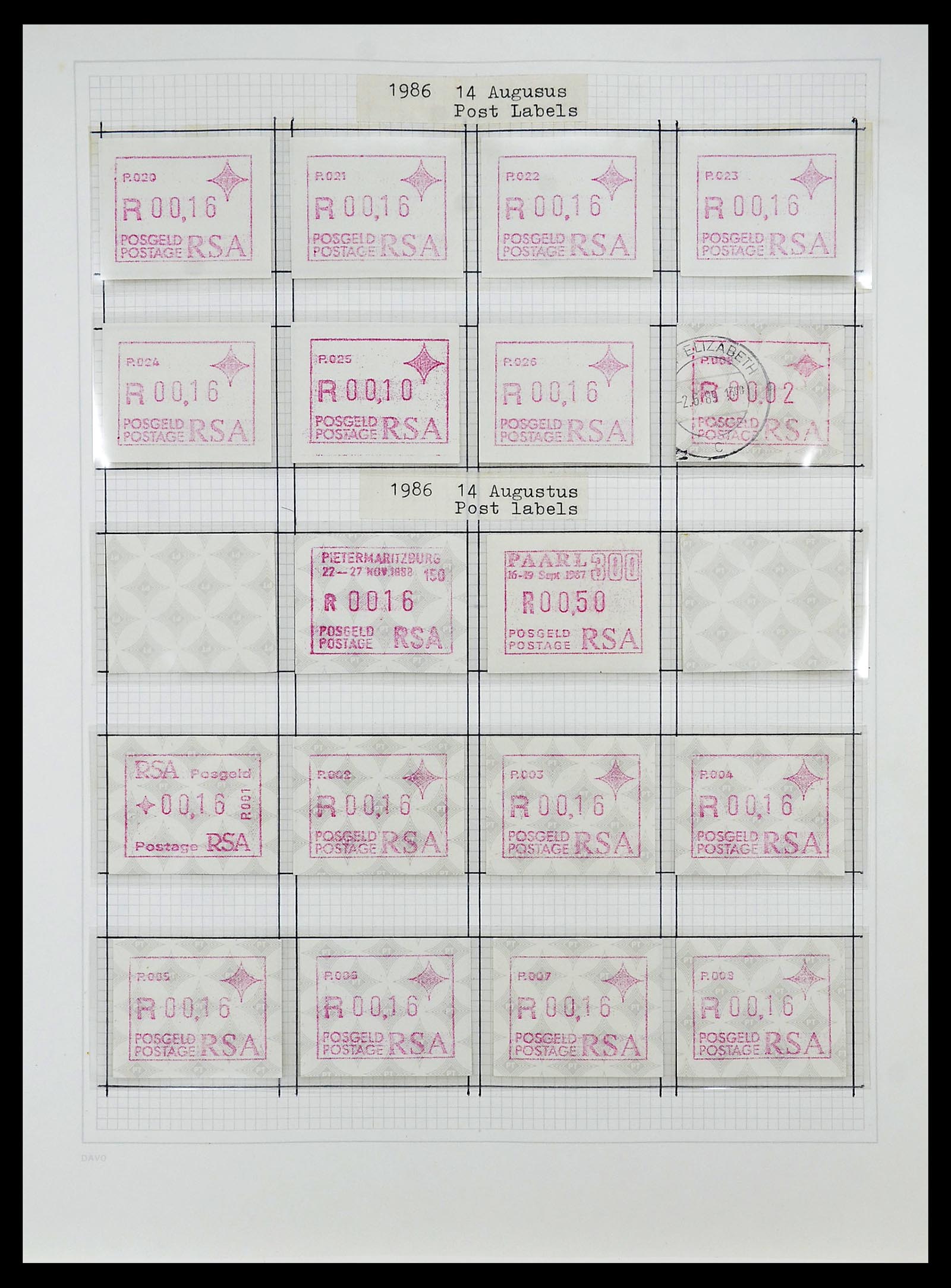 34533 056 - Postzegelverzameling 34533 Zuid Afrika 1870-2000.