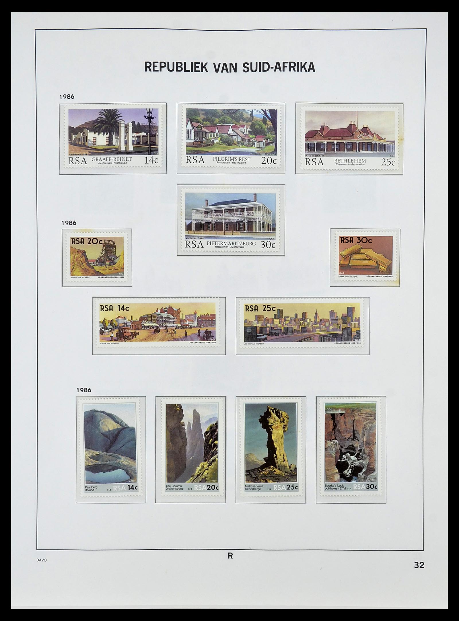 34533 058 - Postzegelverzameling 34533 Zuid Afrika 1870-2000.