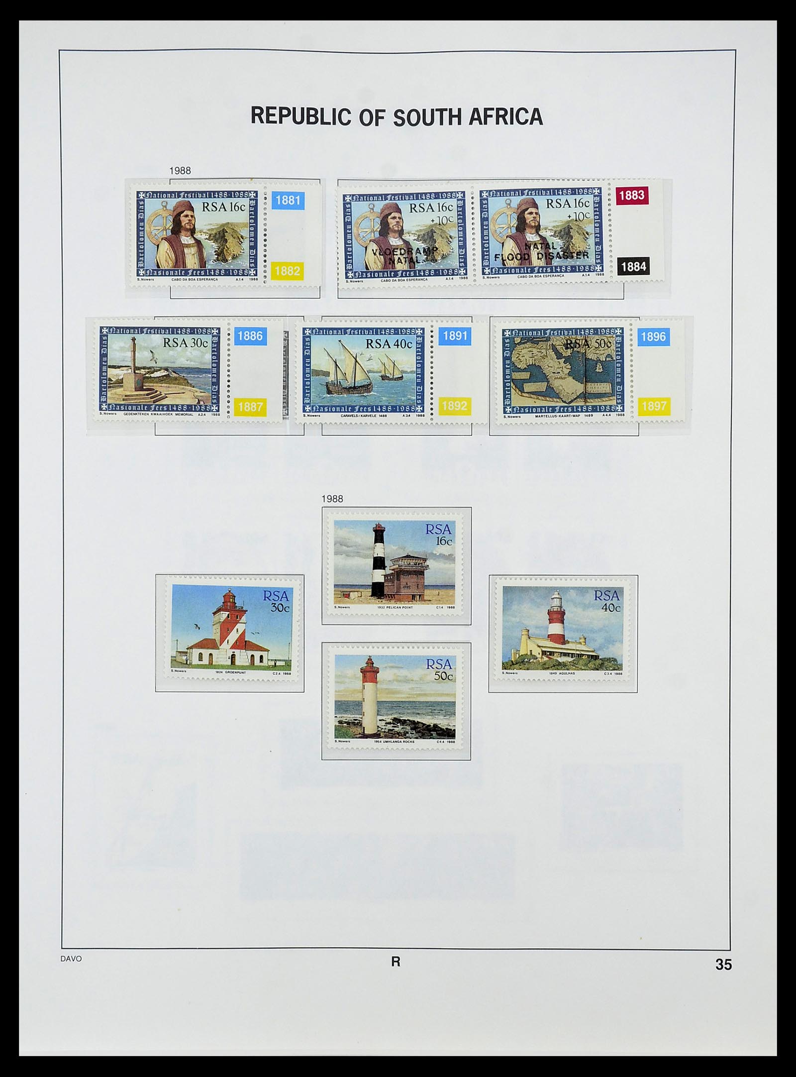 34533 061 - Postzegelverzameling 34533 Zuid Afrika 1870-2000.