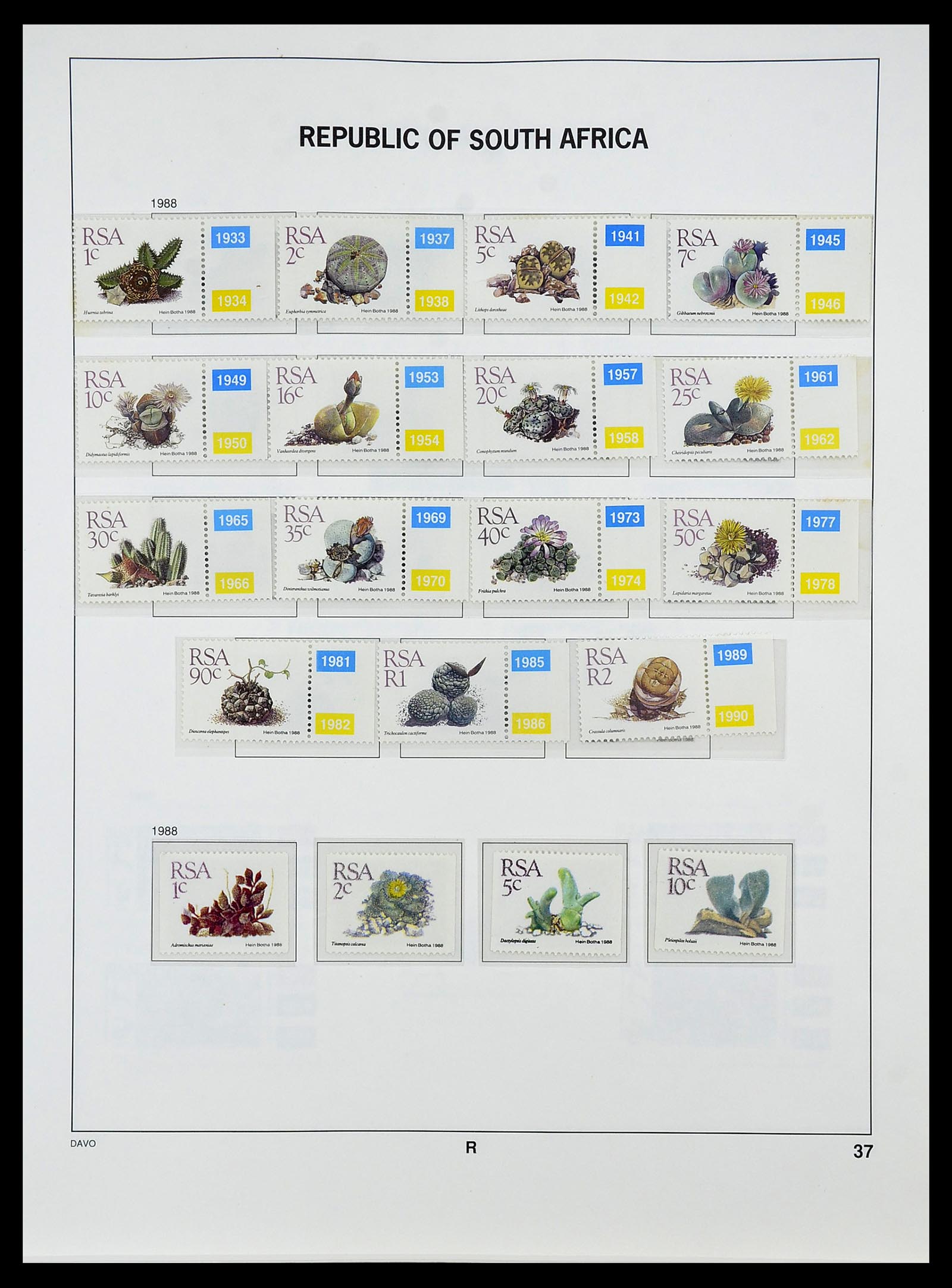 34533 063 - Postzegelverzameling 34533 Zuid Afrika 1870-2000.