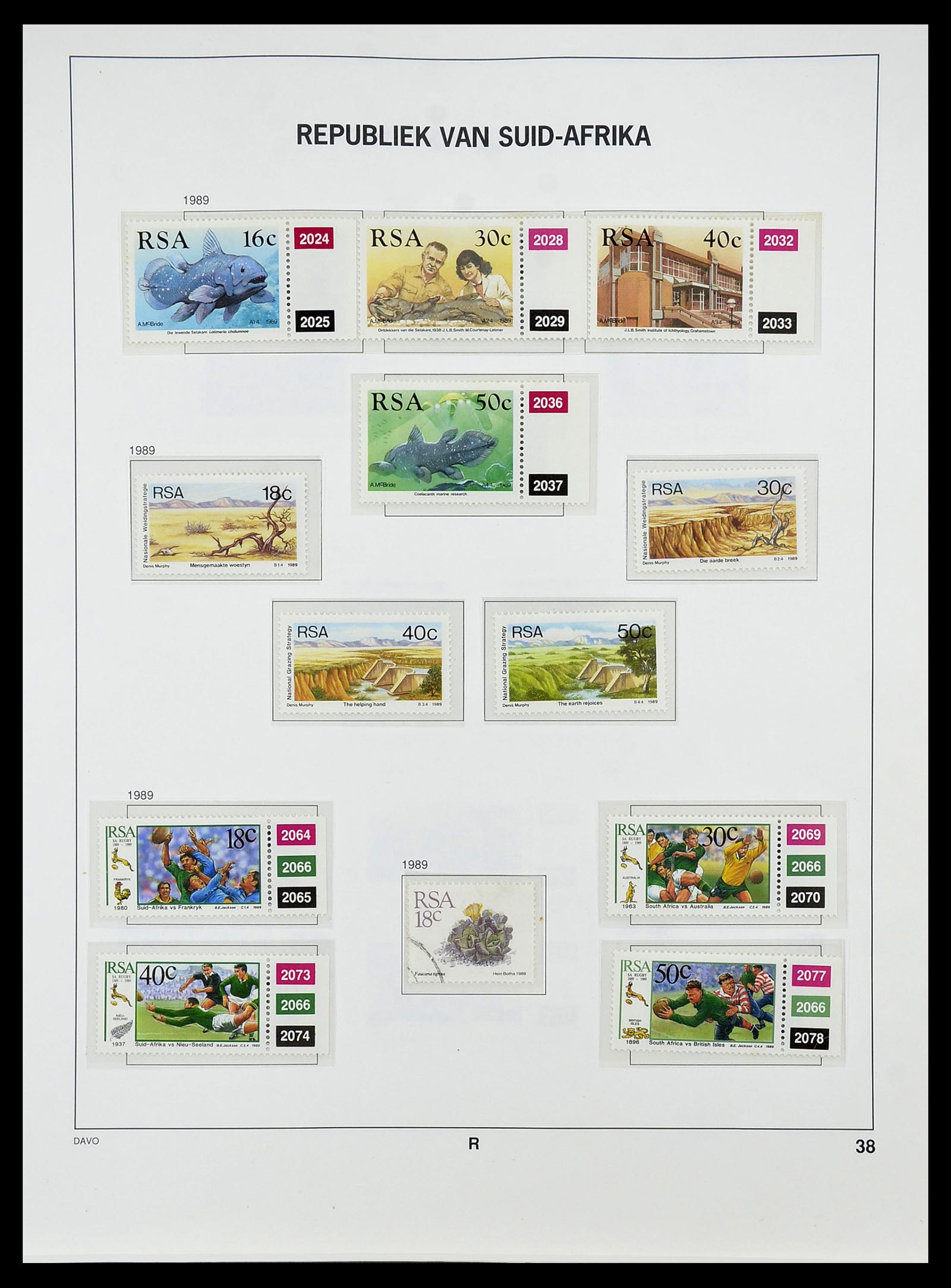 34533 064 - Postzegelverzameling 34533 Zuid Afrika 1870-2000.