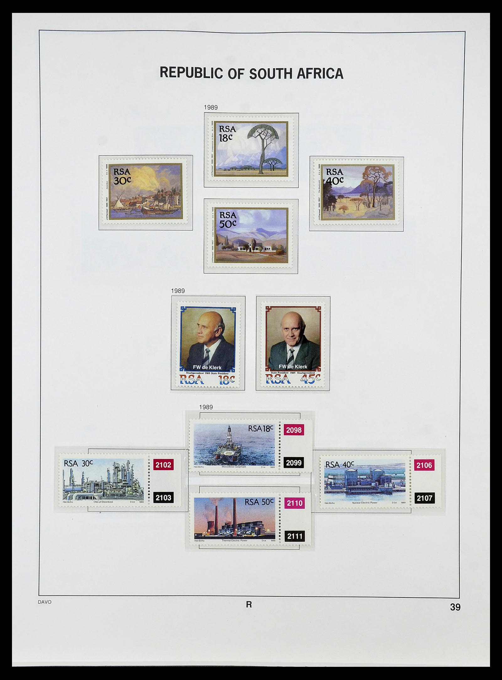 34533 065 - Postzegelverzameling 34533 Zuid Afrika 1870-2000.